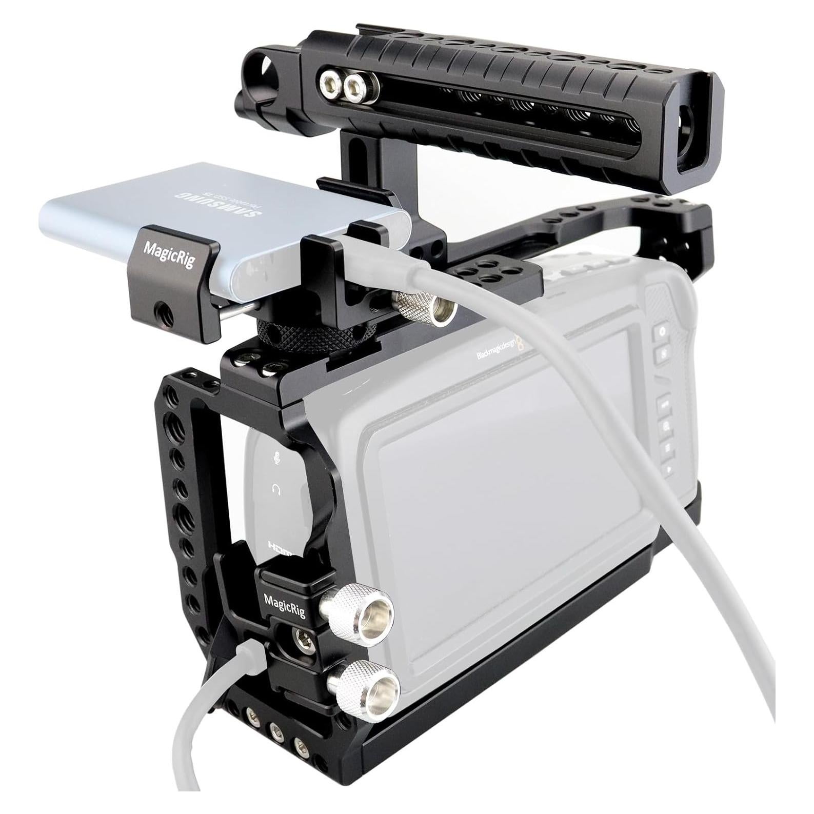 Jaula Completa MAGICRIG para BMPCC 4K y 6K con Mango y Soporte SSD