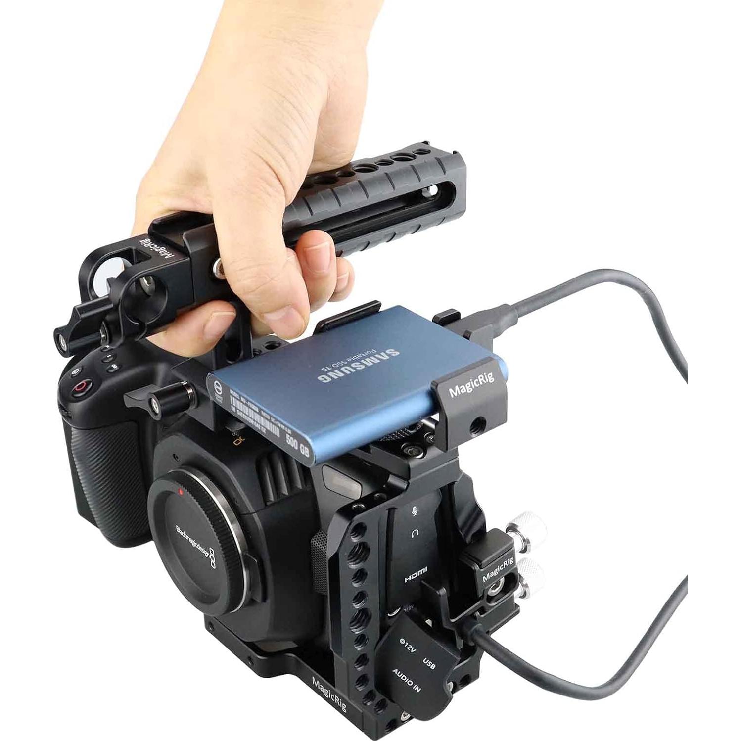 Jaula Completa MAGICRIG para BMPCC 4K y 6K con Mango y Soporte SSD