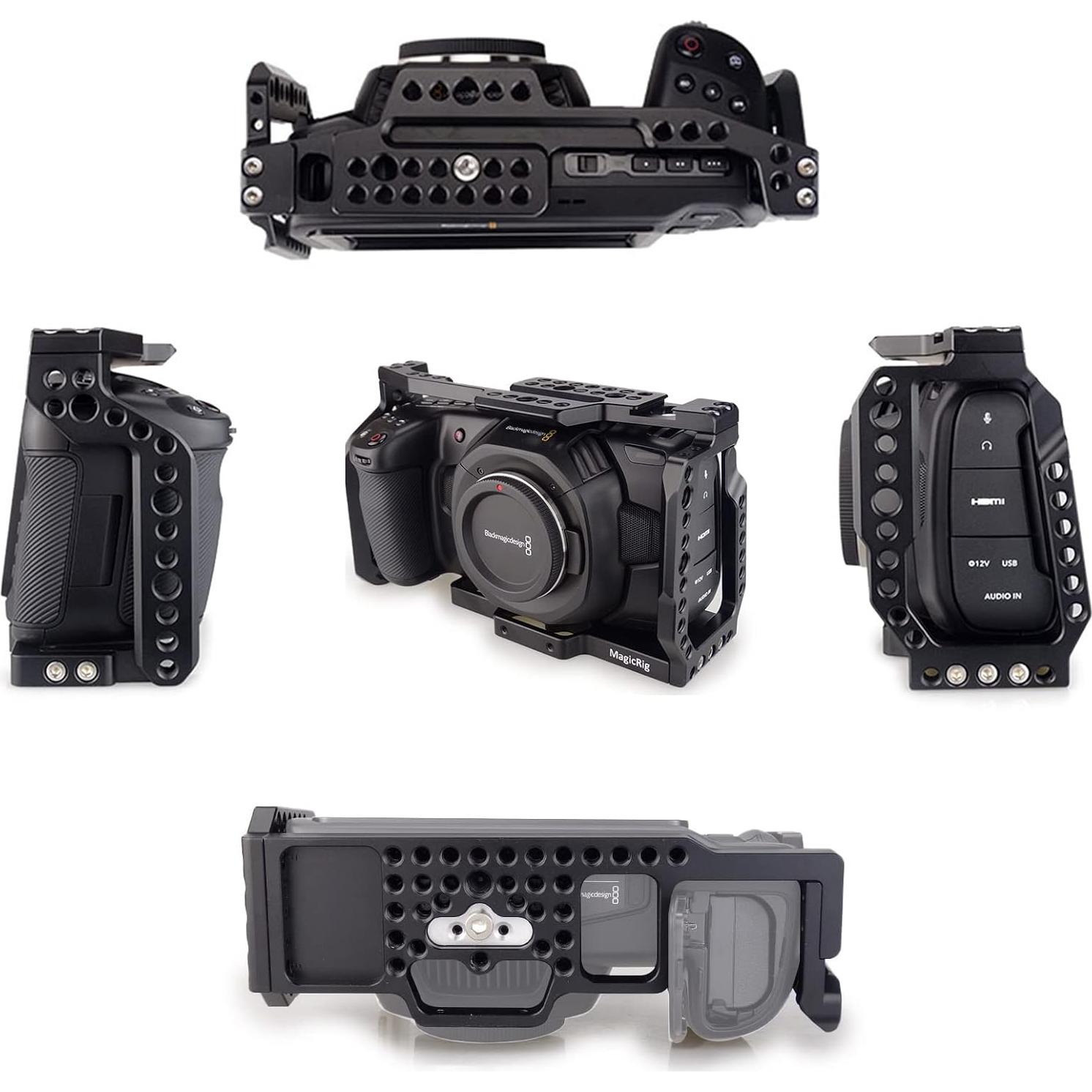 Jaula Completa MAGICRIG para BMPCC 4K y 6K con Mango y Soporte SSD