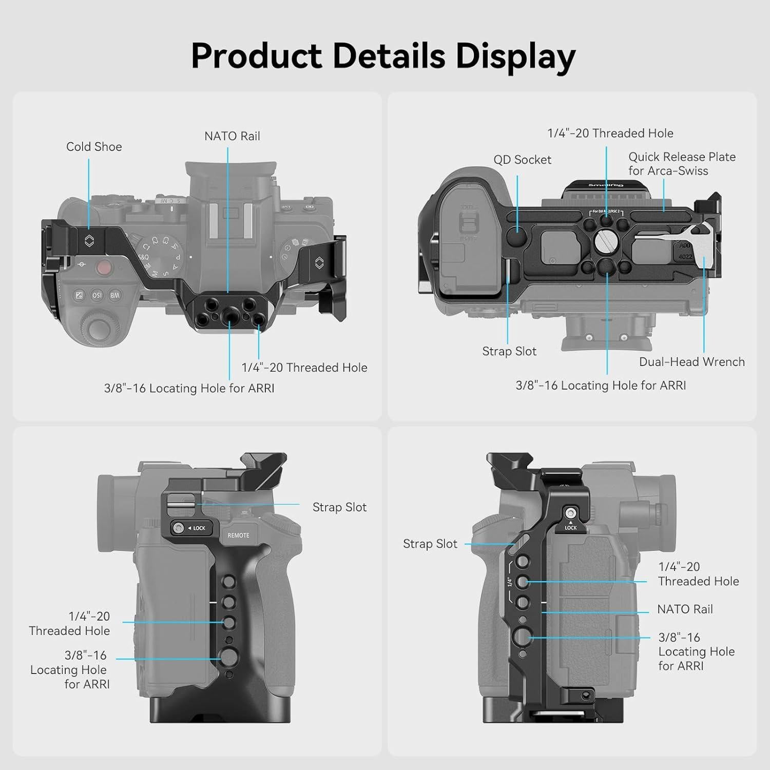 Cage SmallRig 4022 para Panasonic LUMIX G9 II/S5 II/S5 IIX