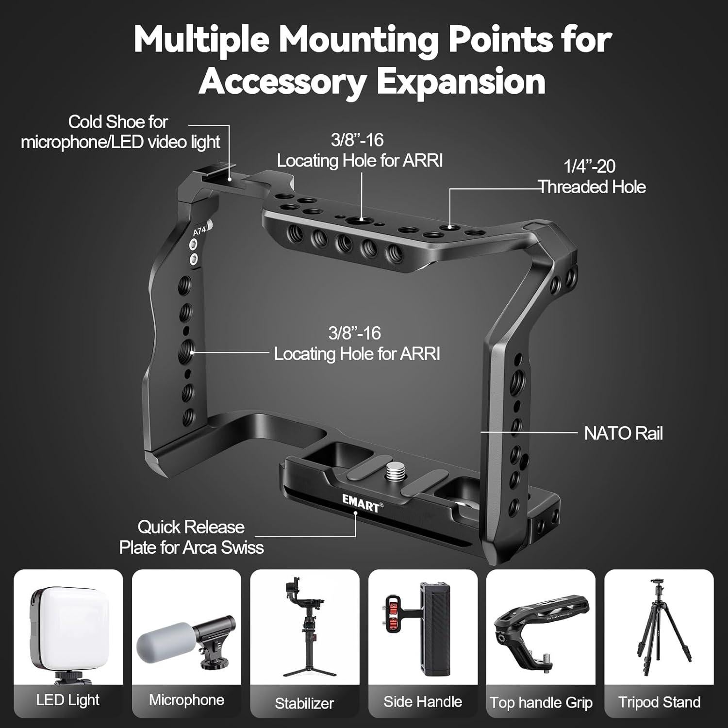 Jaula Completa para Cámara EMART para Sony A7M IV/A7S III