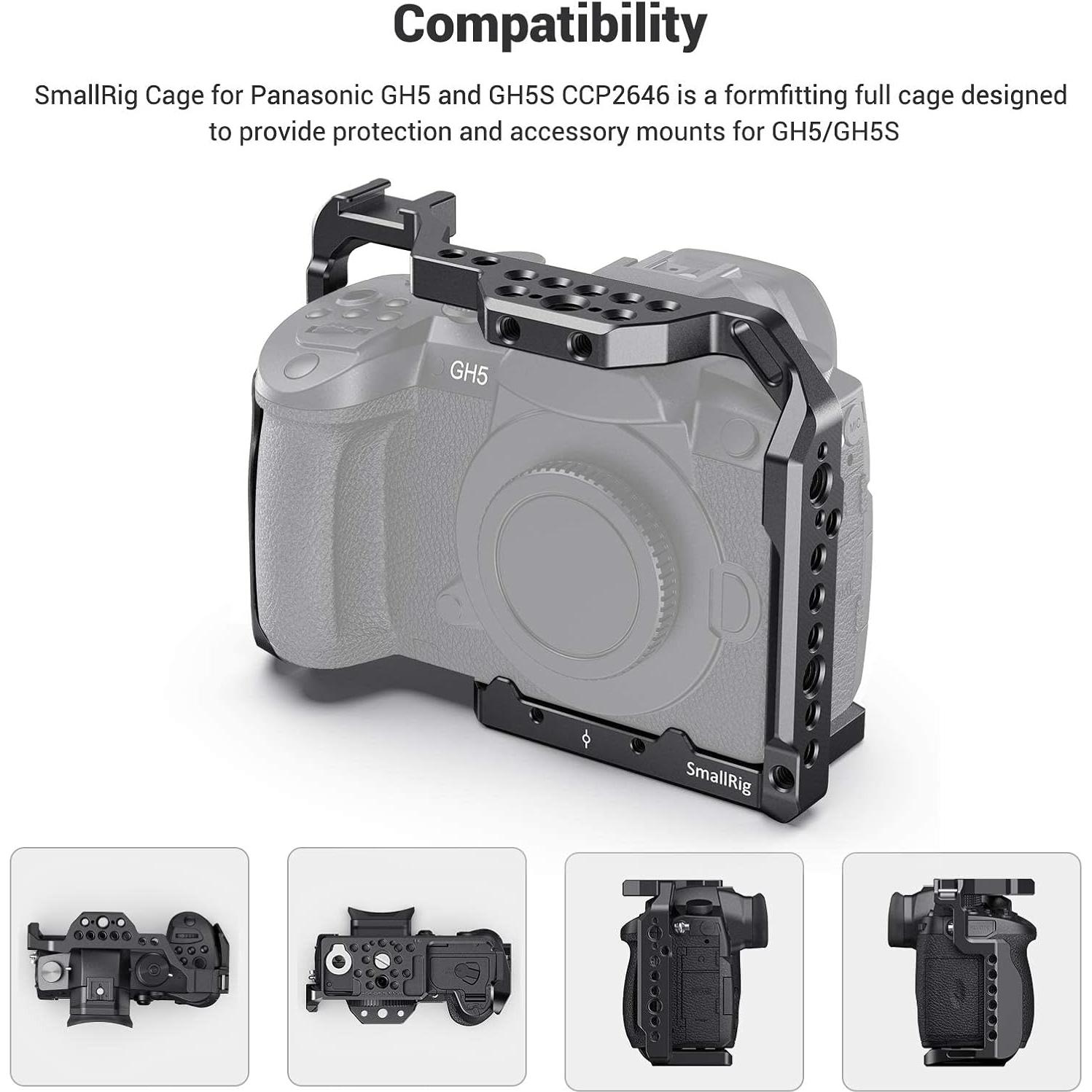 Jaula SMALLRIG 2049 para Cámara Panasonic Lumix GH5 II/GH5/GH5S