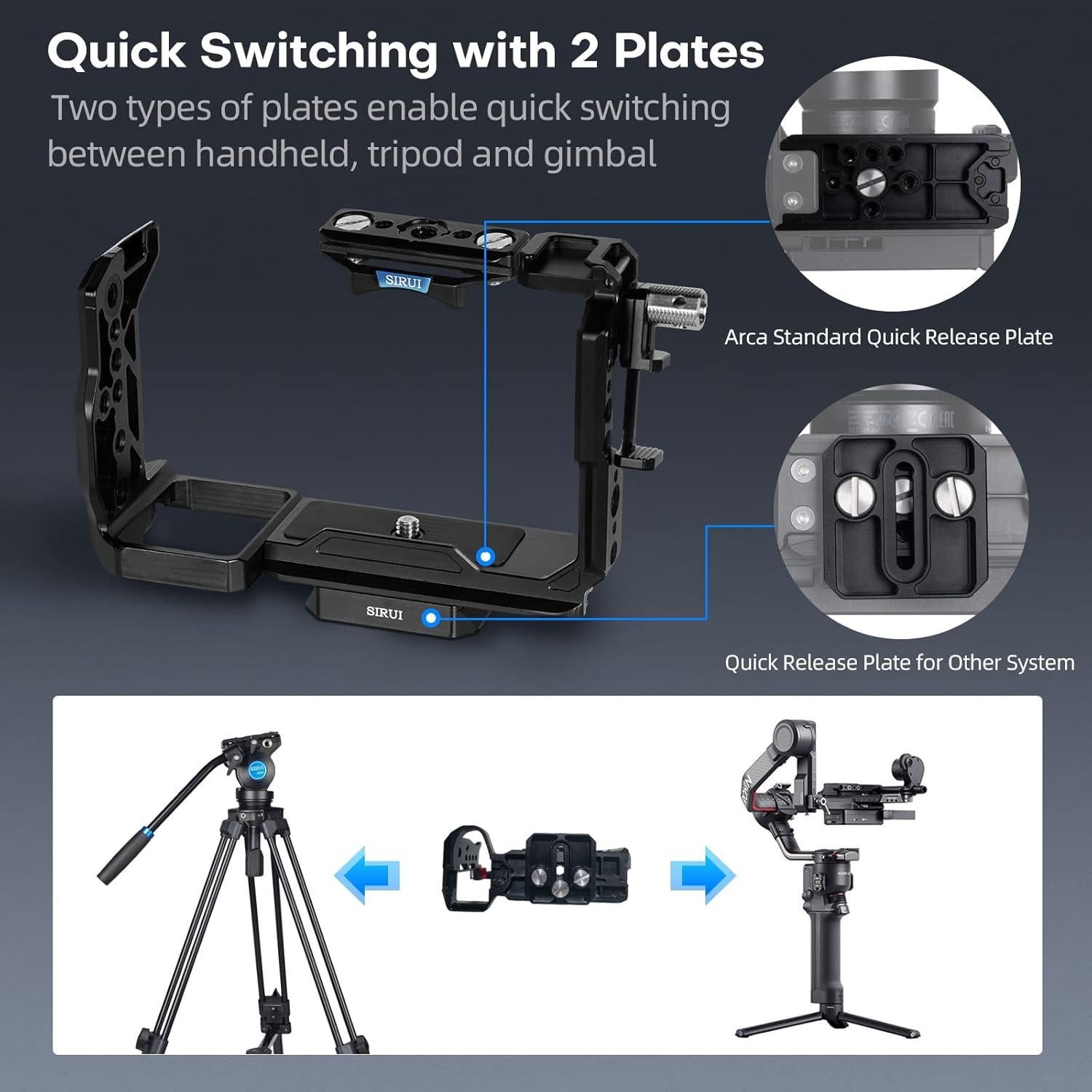 Jaula Completa SIRUI para Cámara Sony FX3 FX30 Aluminio