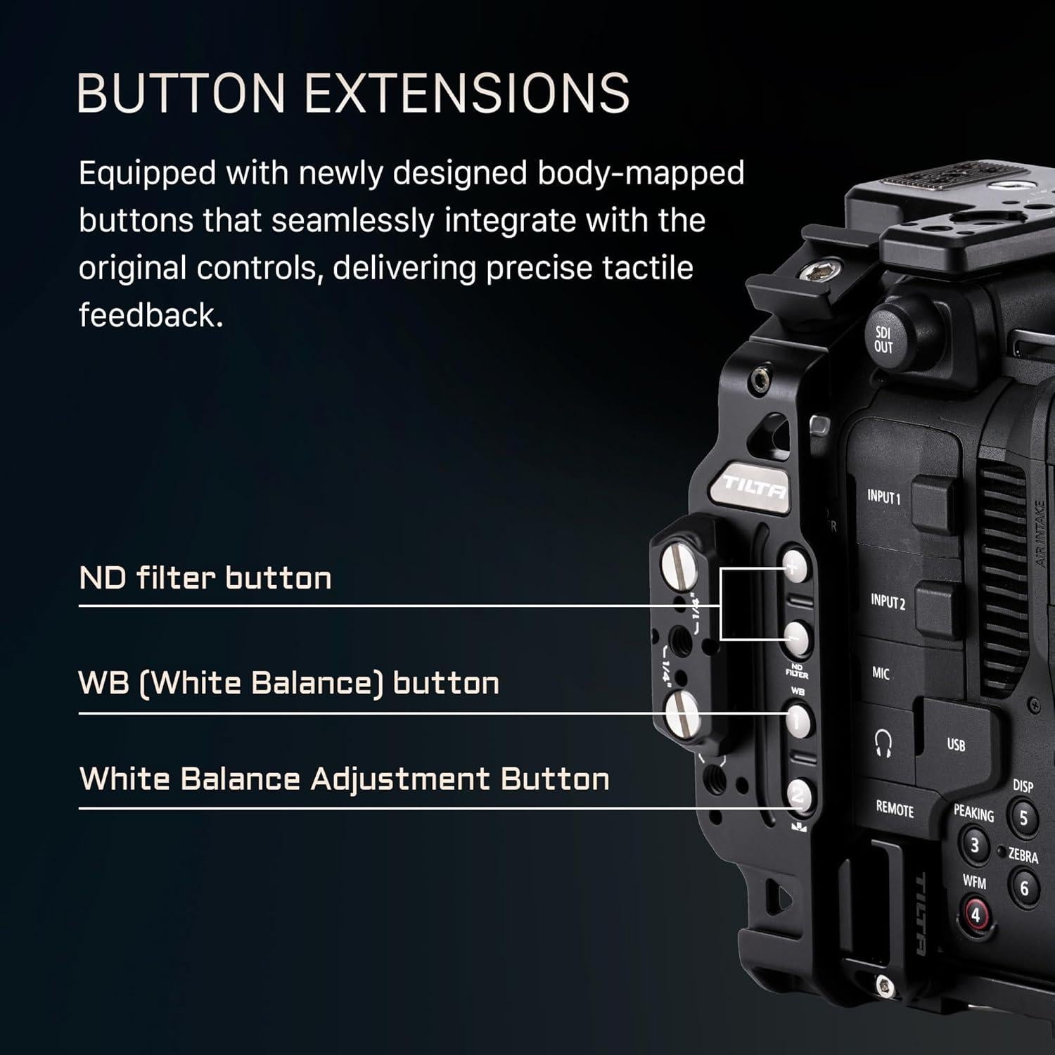 Jaula de Cámara Tilta C80 Kit Avanzado con Mango Lateral y Base LWS