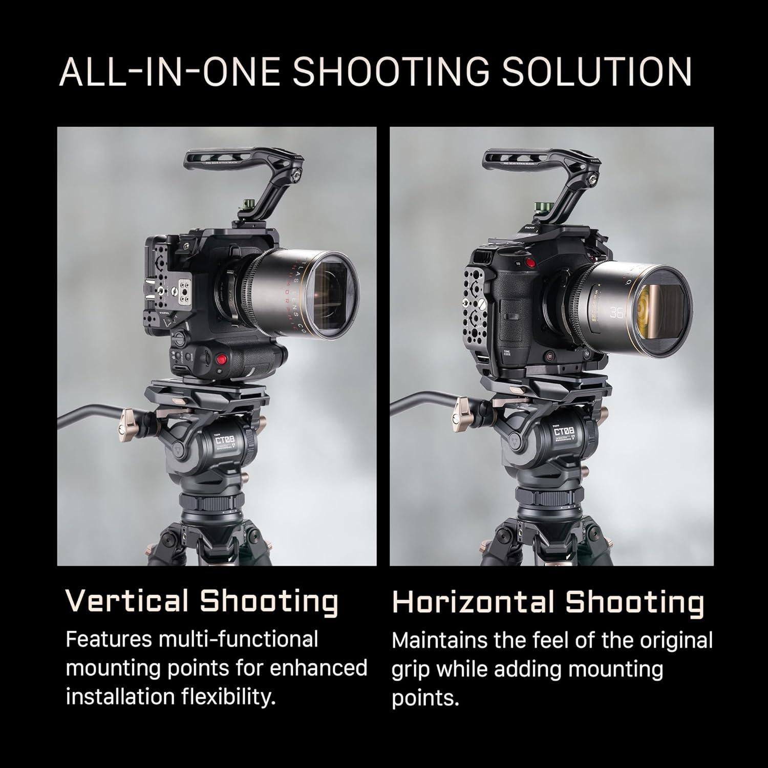 Jaula de Cámara Tilta C80 Kit Avanzado con Mango Lateral y Base LWS