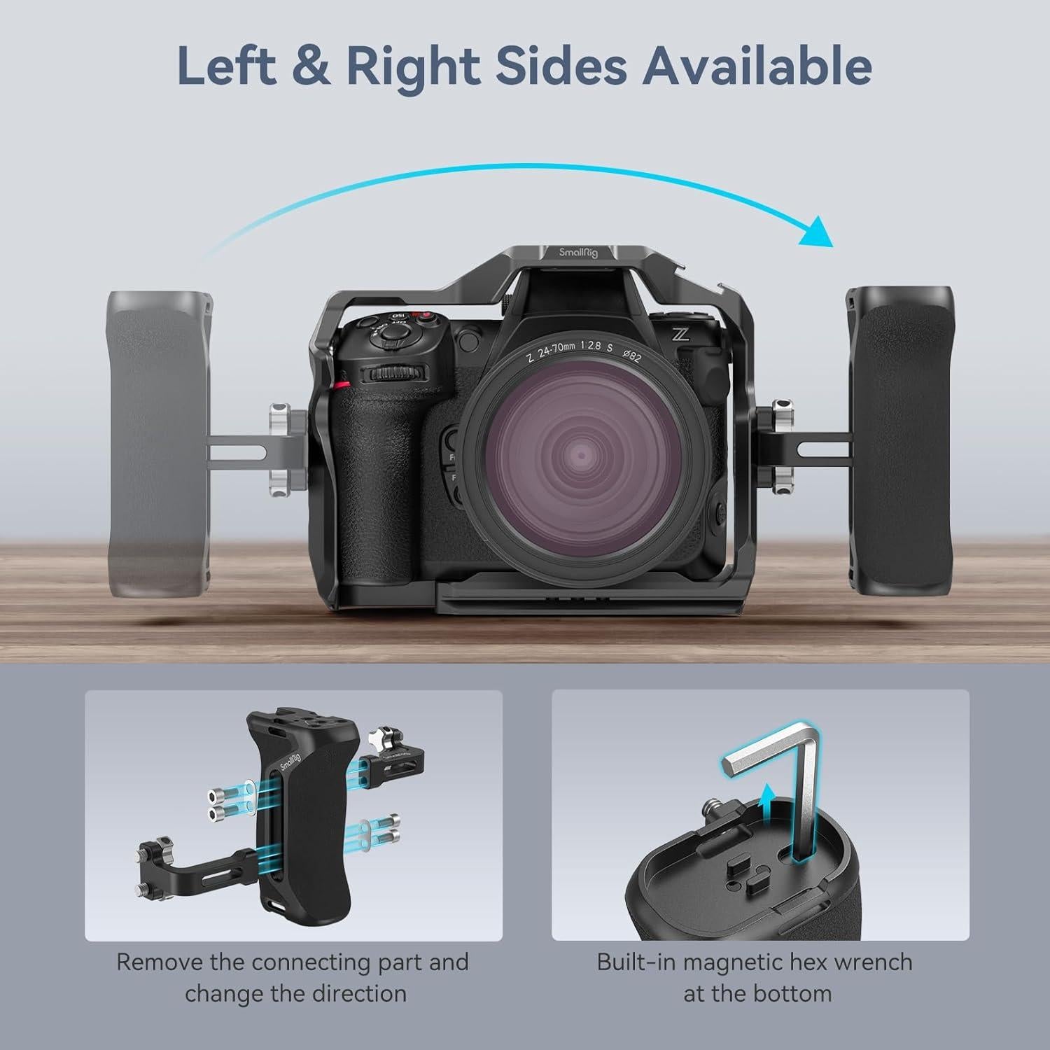 Mango de Aluminio SmallRig HSS2425-SR Ergonómico Ajustable