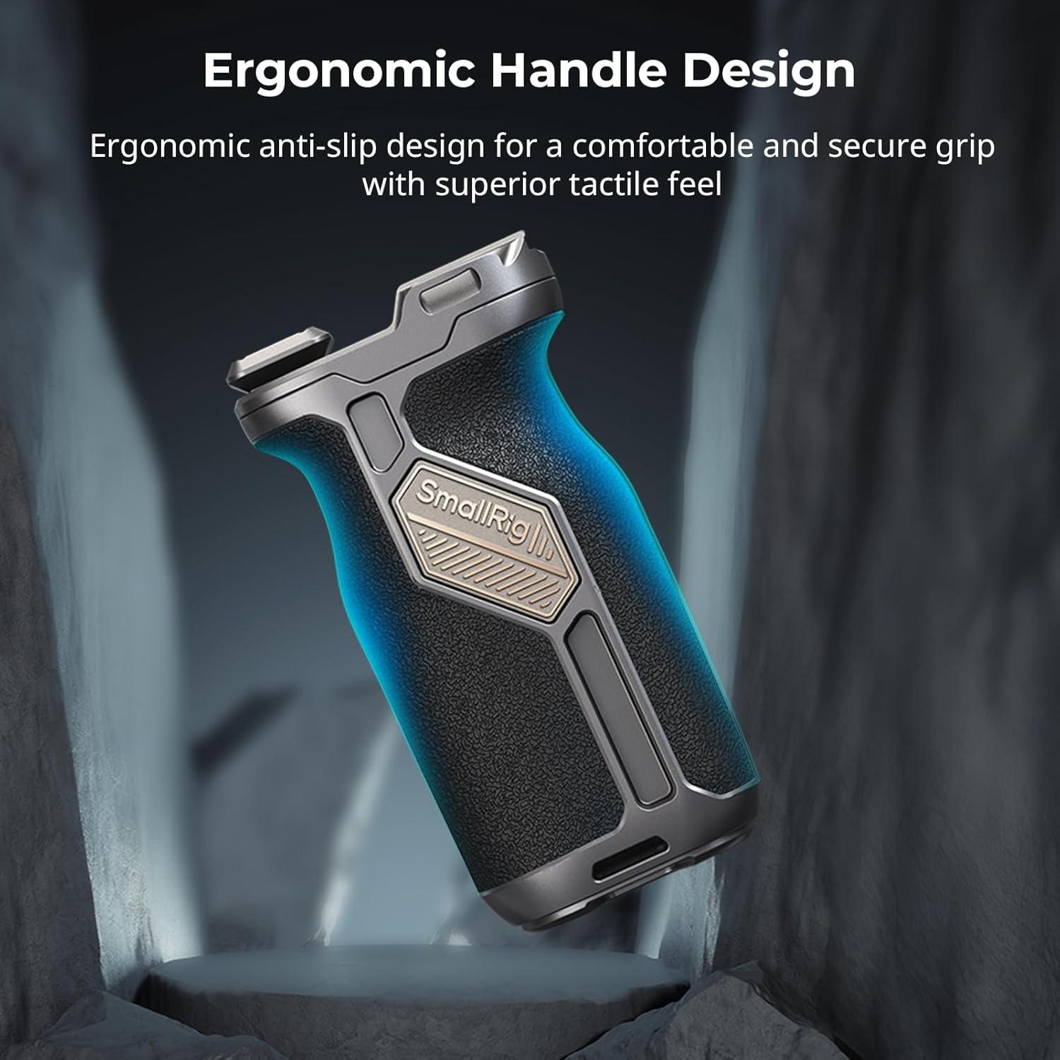 Mango Lateral Giratorio SmallRig 4485 con Riel NATO 15kg