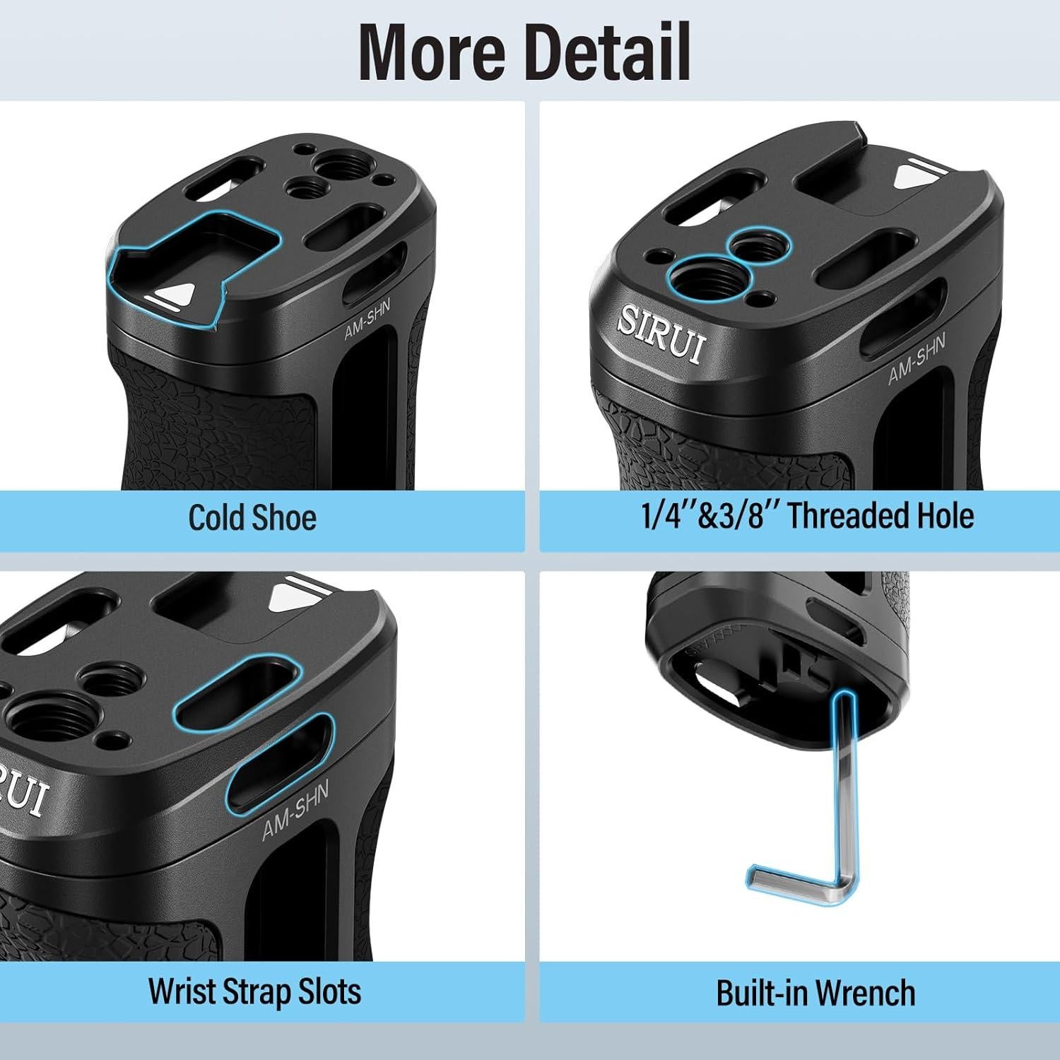 Mango Lateral SIRUI AM-SHN para Jaula de Cámara Ajustable