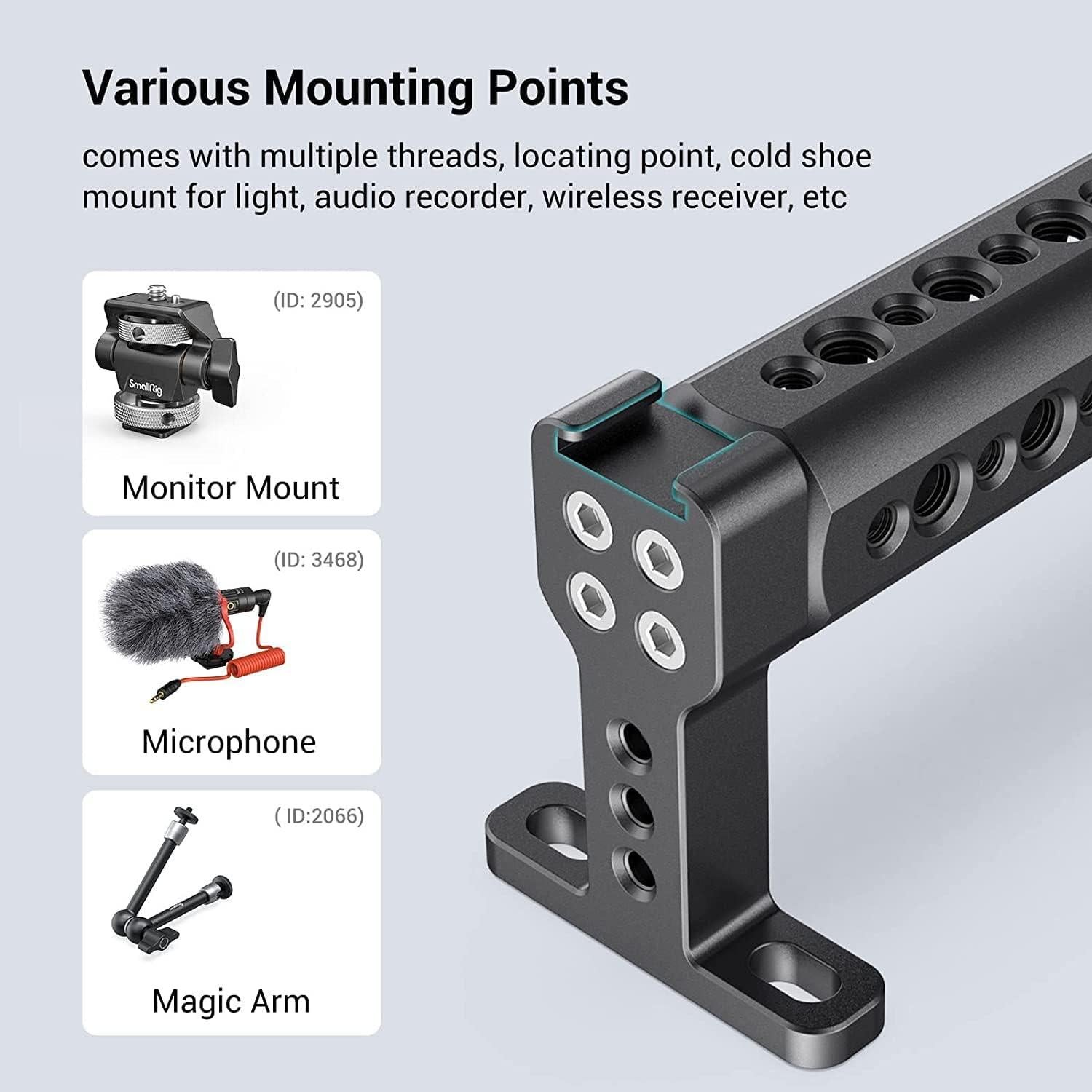 Mango Superior SmallRig 1638 para Cámara DSLR con Montura Fría
