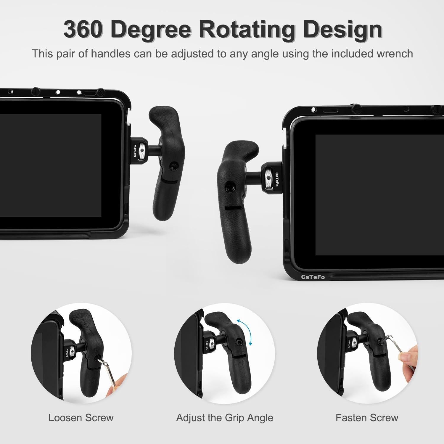 Empuñaduras Laterales StarGrip CaTeFo para Cámara DSLR y Smartphone