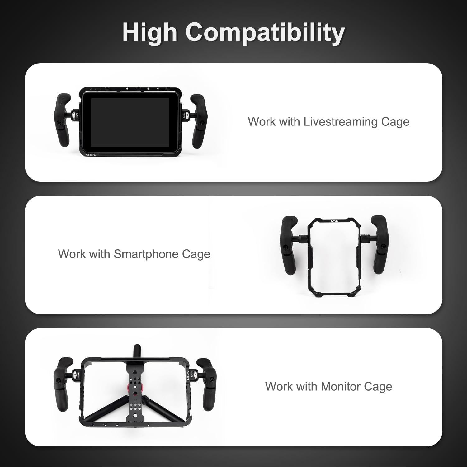 Empuñaduras Laterales StarGrip CaTeFo para Cámara DSLR y Smartphone