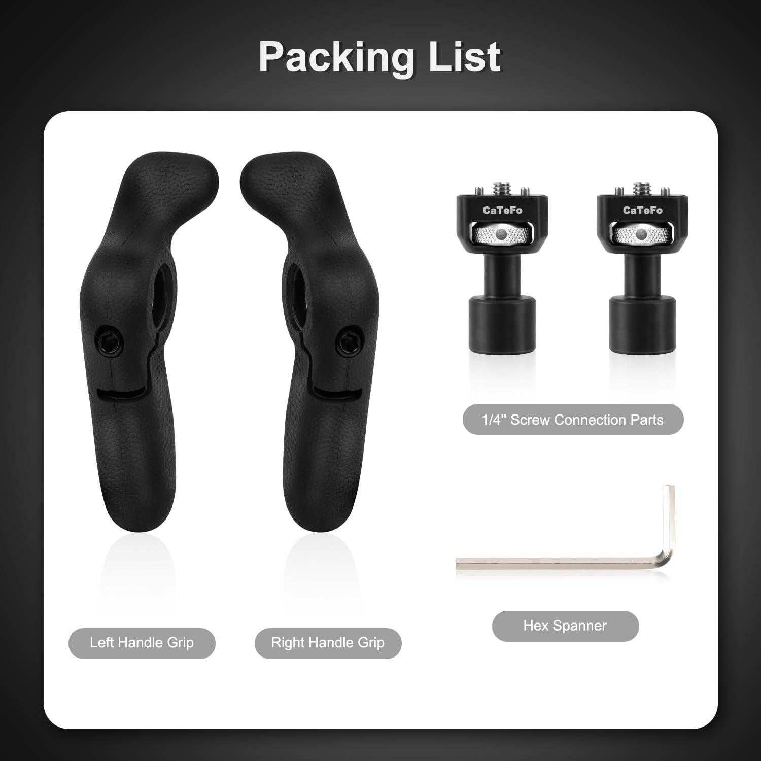 Empuñaduras Laterales StarGrip CaTeFo para Cámara DSLR y Smartphone