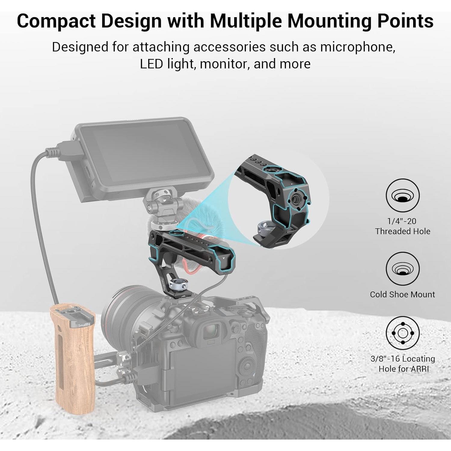 Mango Superior SMALLRIG 3765 para Jaula de Cámara ARRI