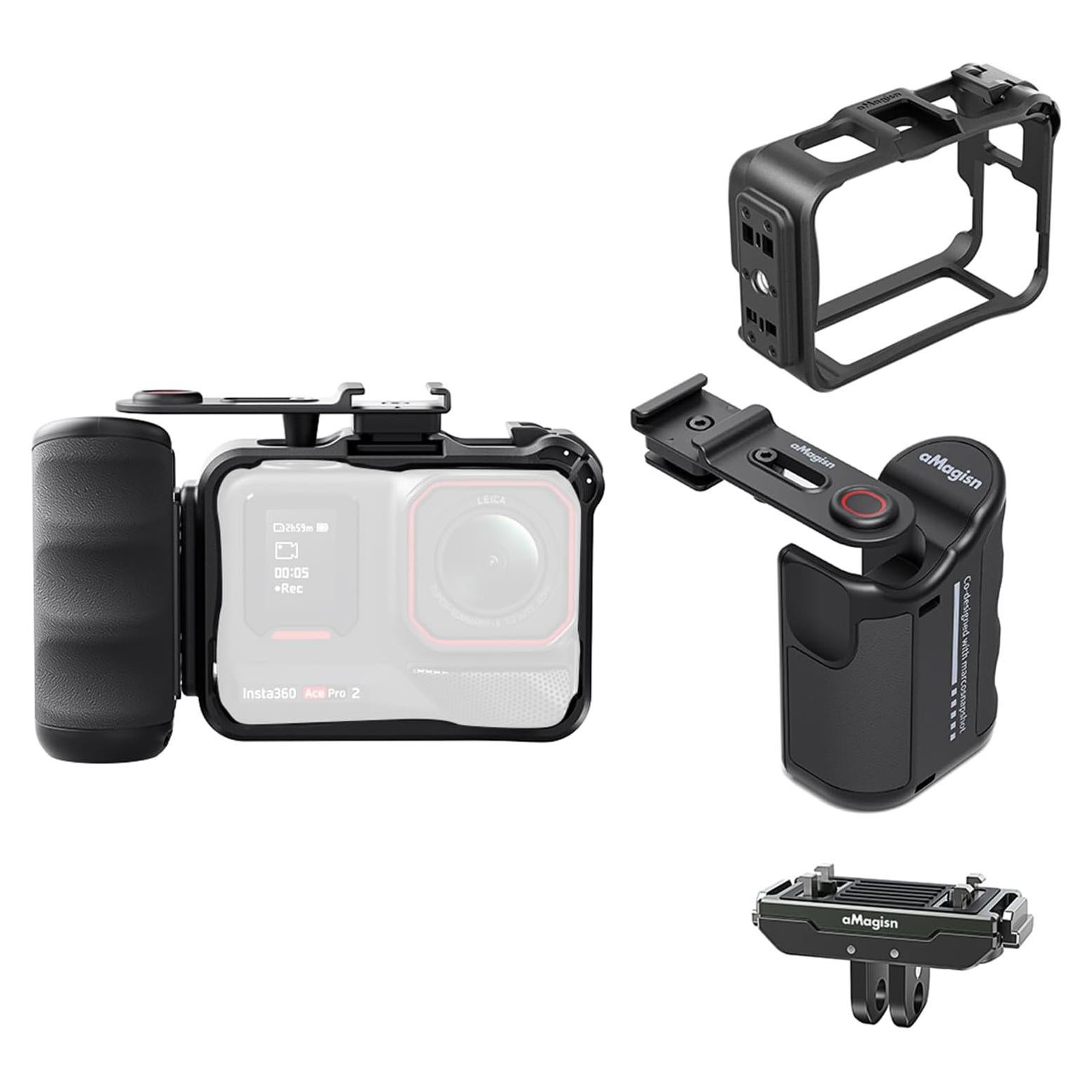 Kit de Agarre Xplorer para Insta360 Ace Pro 2/Pro - Jaula y Montaje