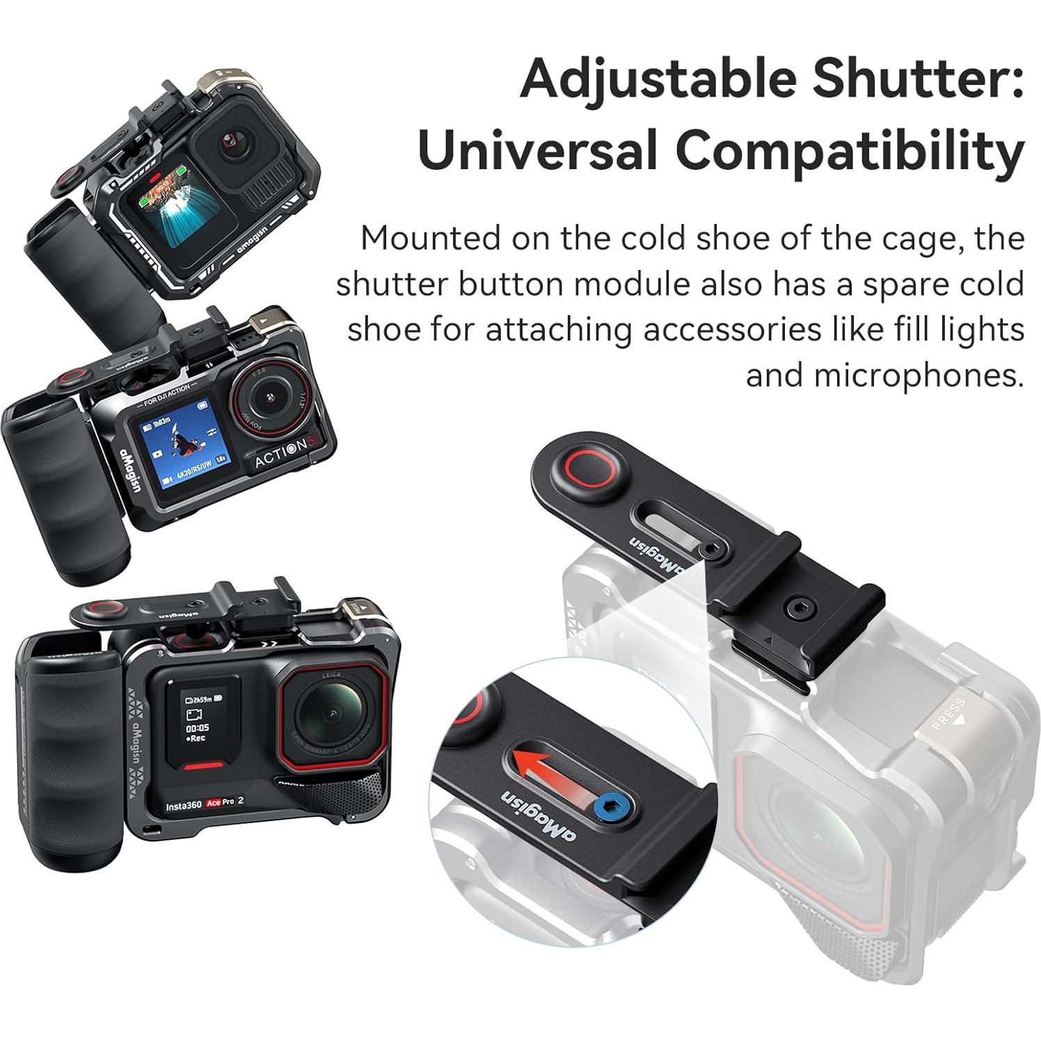 Kit de Agarre Xplorer para Insta360 Ace Pro 2/Pro - Jaula y Montaje