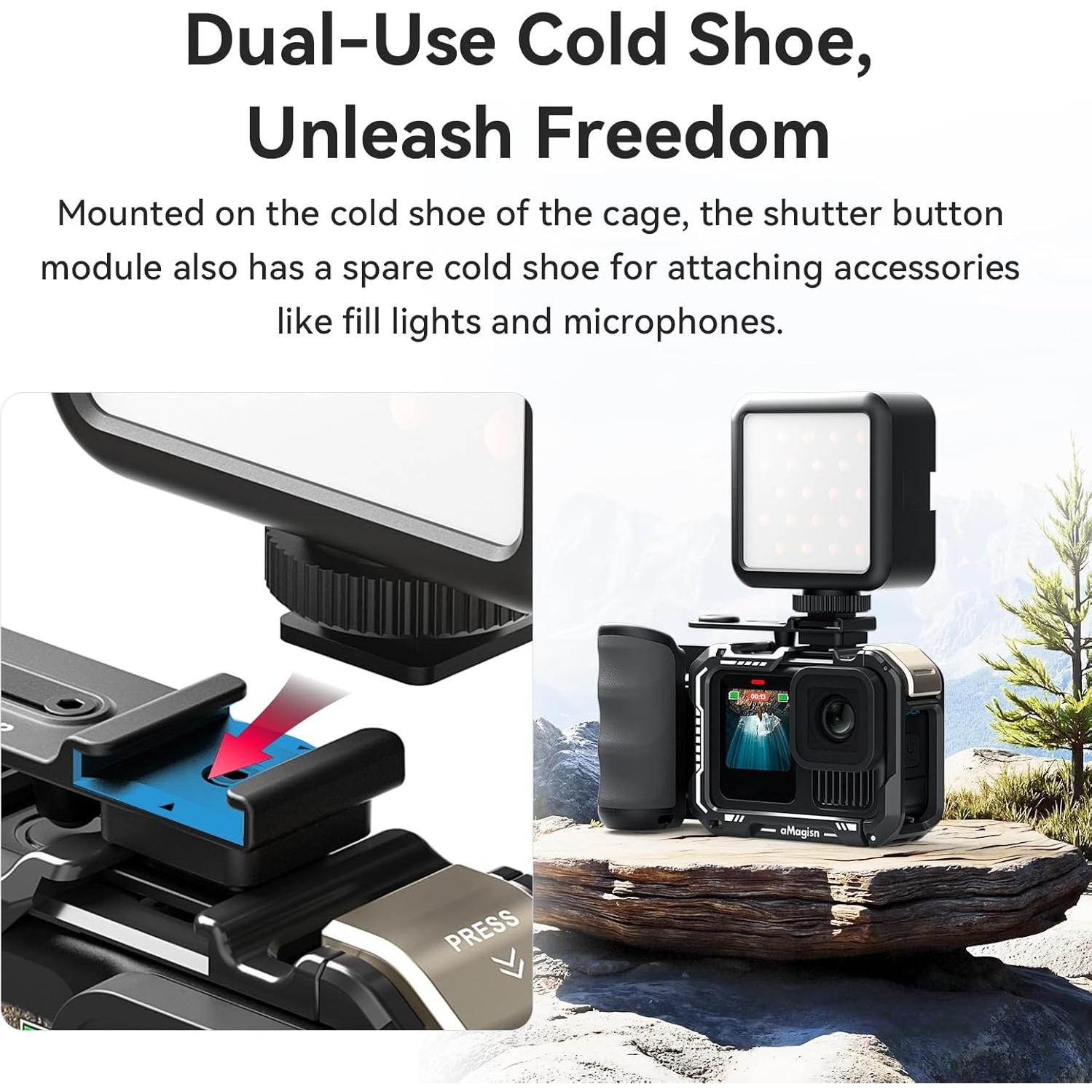 Kit de Agarre Xplorer para Insta360 Ace Pro 2/Pro - Jaula y Montaje