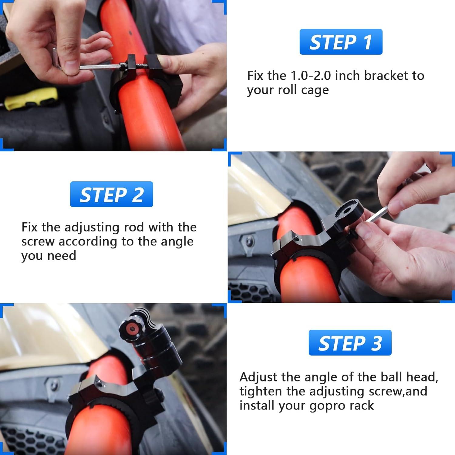 Soporte de Montaje para Cámara Chelhead UTV ATV 1-2"