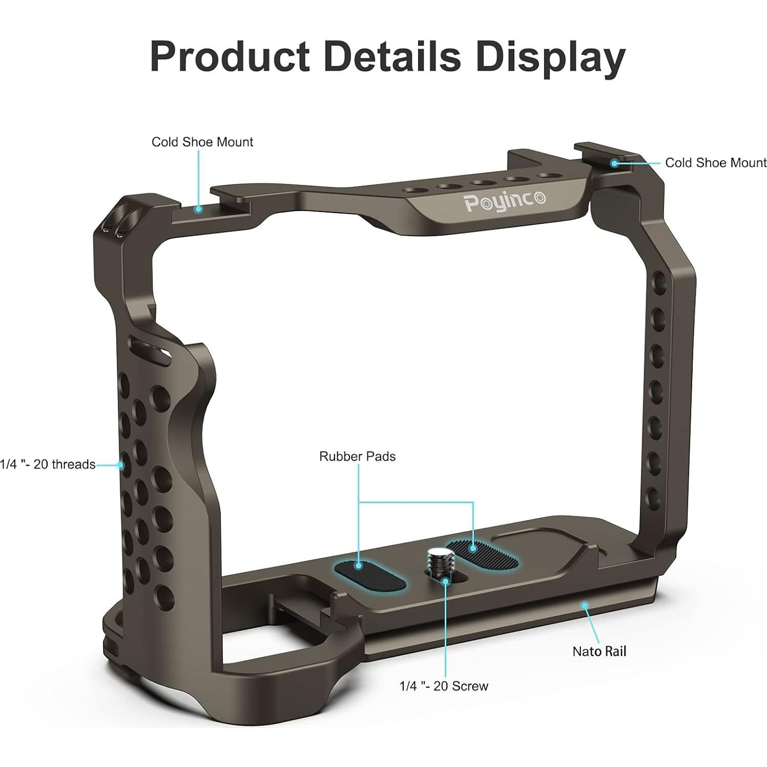 Jaula de Cámara Poyinco para Sony Alpha 7S III - 0.18 kg
