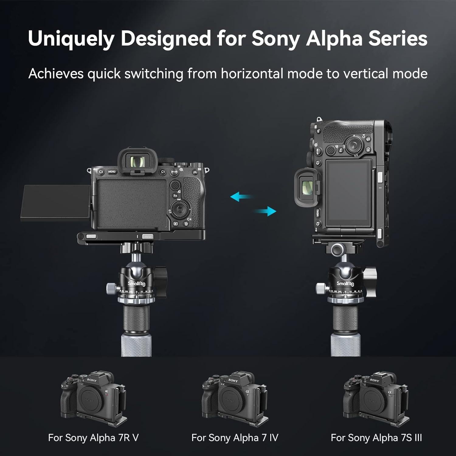 Soporte L Plegable SmallRig 3984 para Sony Alpha 7R V/IV/S III