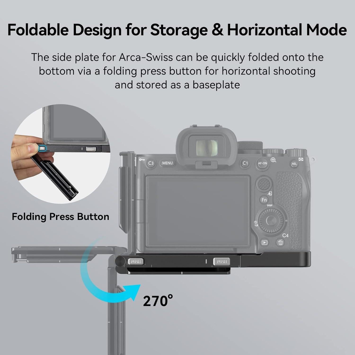 Soporte L Plegable SmallRig 3984 para Sony Alpha 7R V/IV/S III