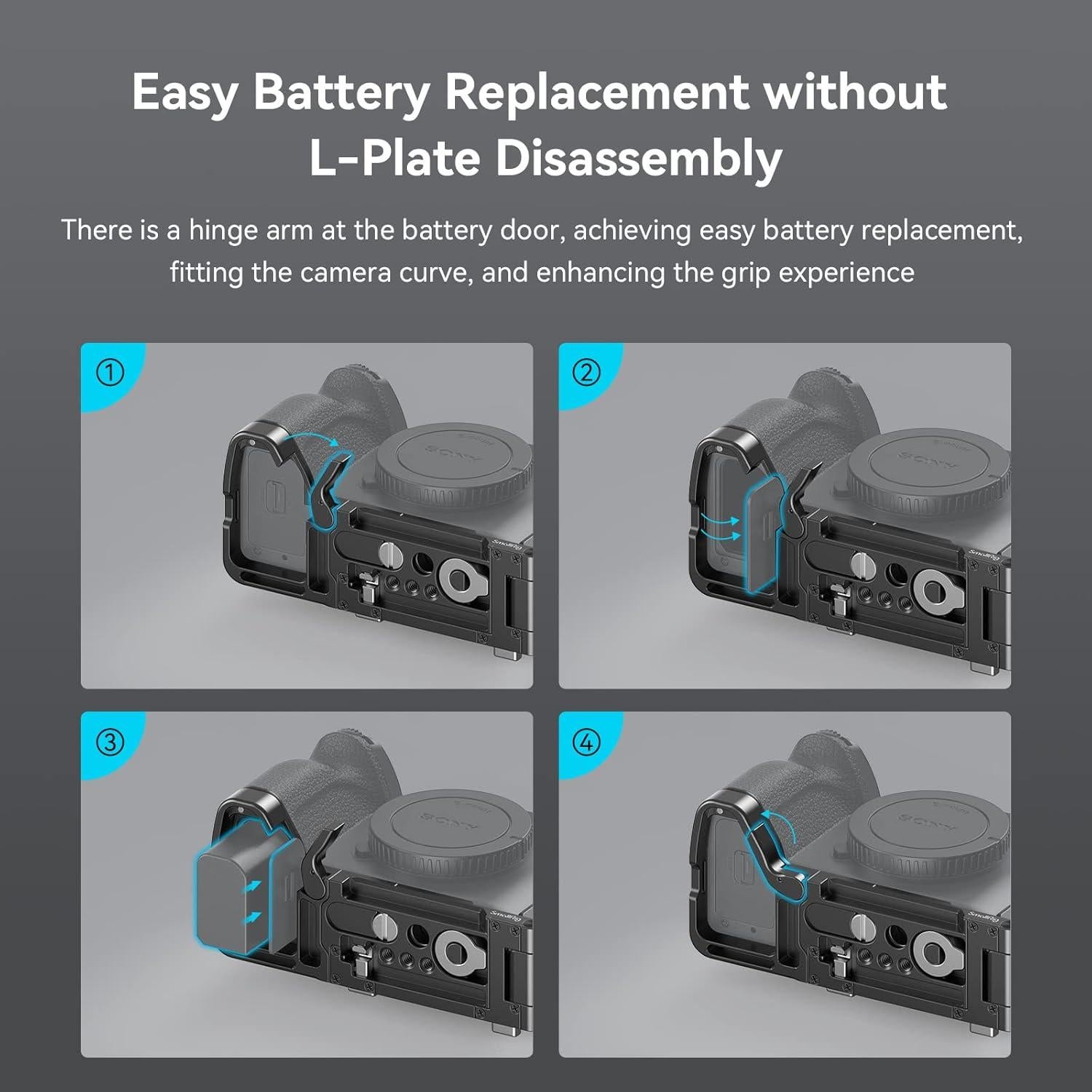 Soporte L Plegable SmallRig 3984 para Sony Alpha 7R V/IV/S III
