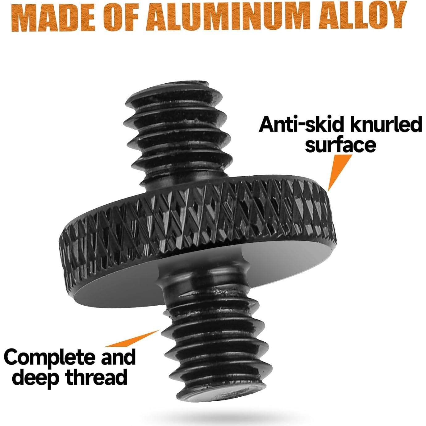 Tornillo macho 1/4" MOZEAT LENS 4 PCS acero inoxidable