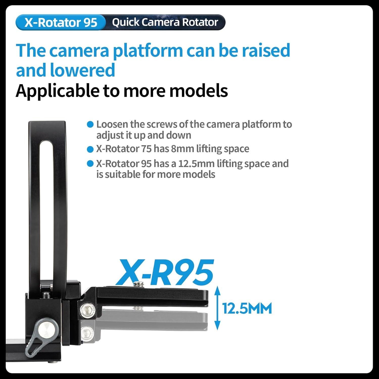 Soporte Vertical Fotopro X-R95 para Cámara DSLR SLR 0.22kg