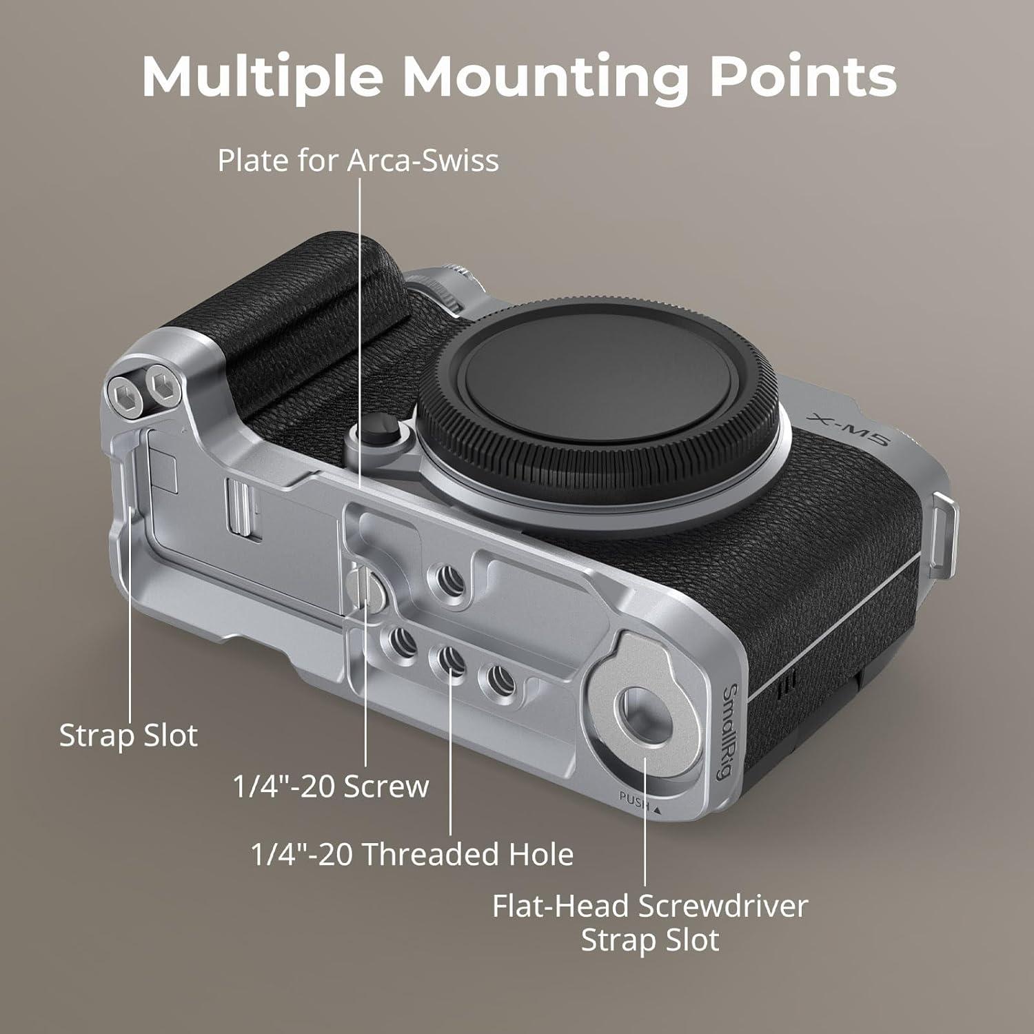 Mango en L SmallRig 4875 para FUJIFILM X-M5 - Plata