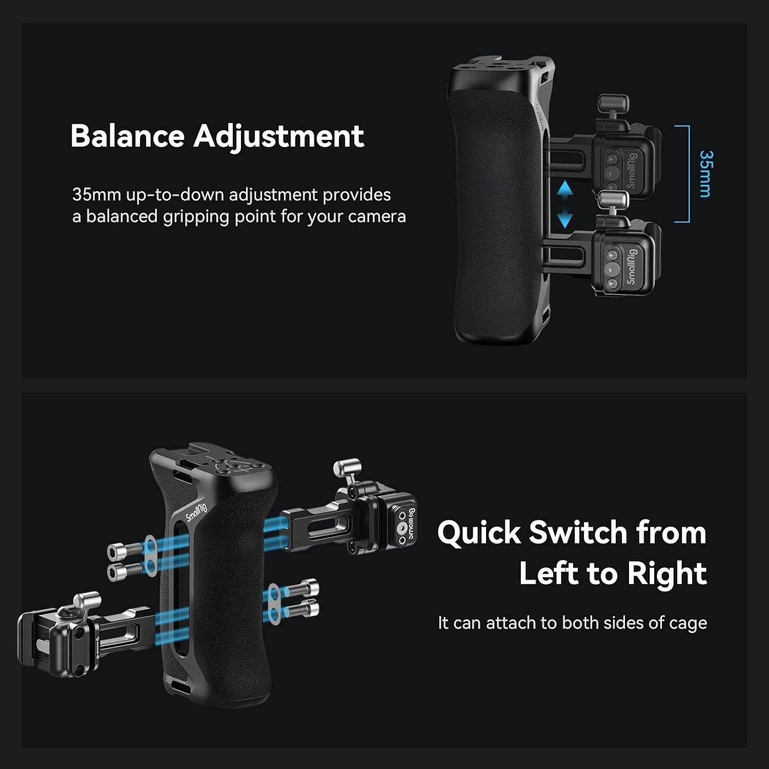 Mango Lateral Snap-On NATO Pequeño SMALLRIG 4017 Ajustable