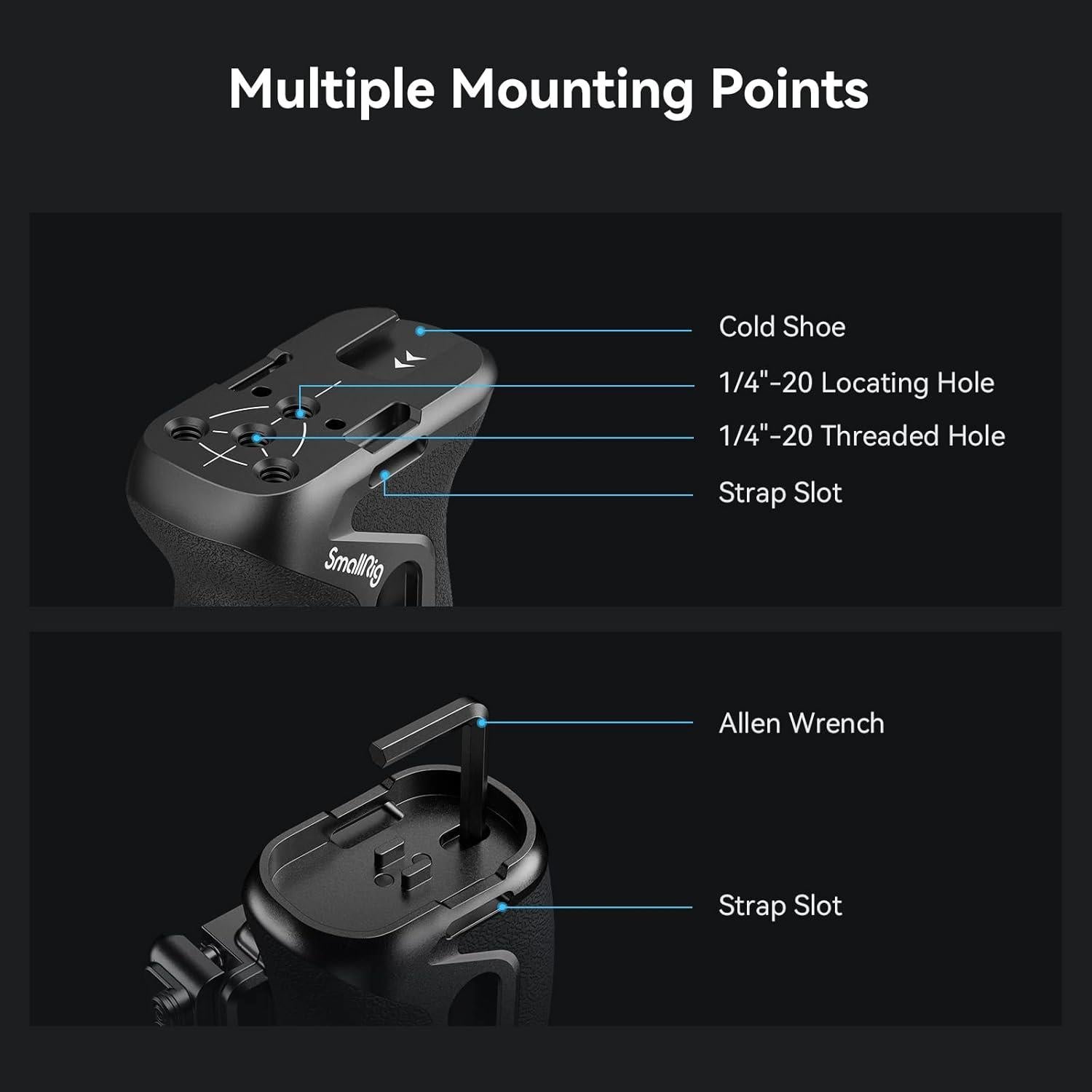 Mango Lateral Snap-On NATO Pequeño SMALLRIG 4017 Ajustable