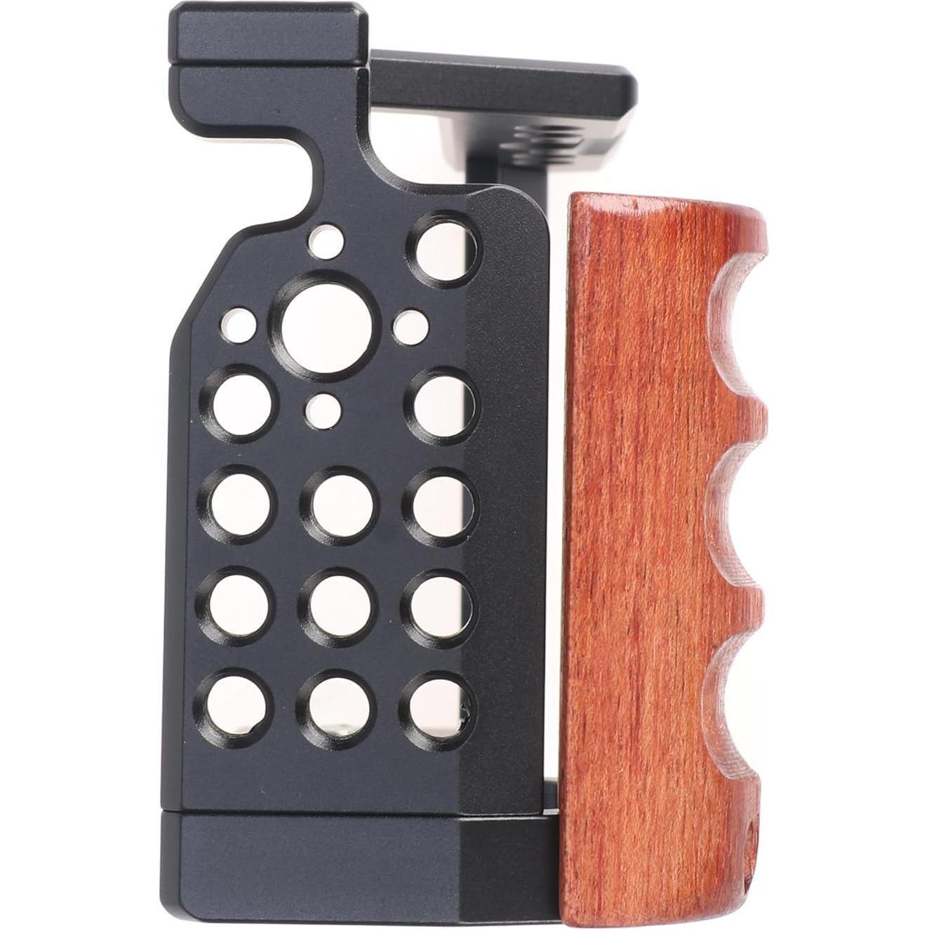 Jaula de Cámara Hersmay ZV-E10 con Mango de Madera 160g