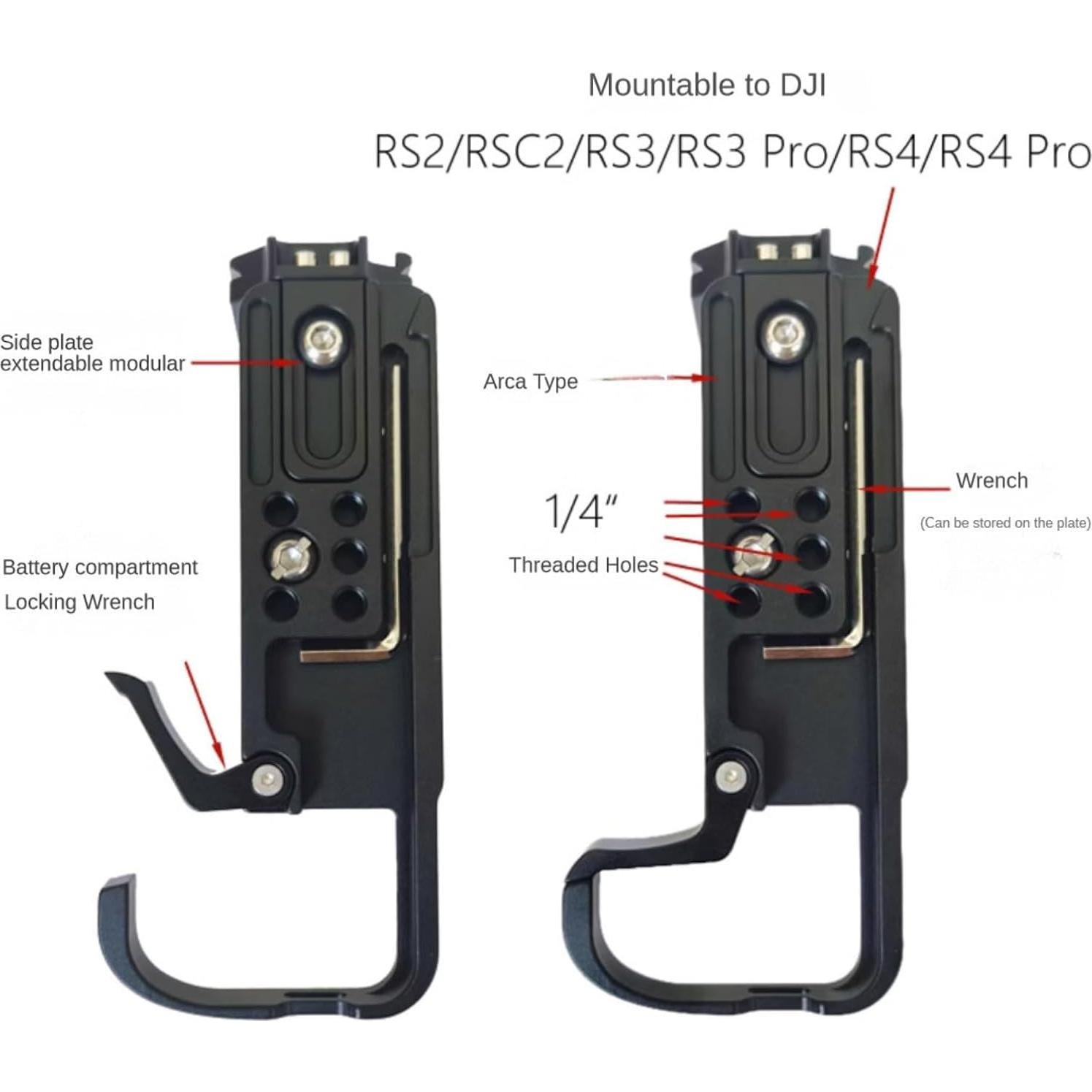 Placa L R5II Topcine para Canon EOS R5 Mark II Arca-Swiss