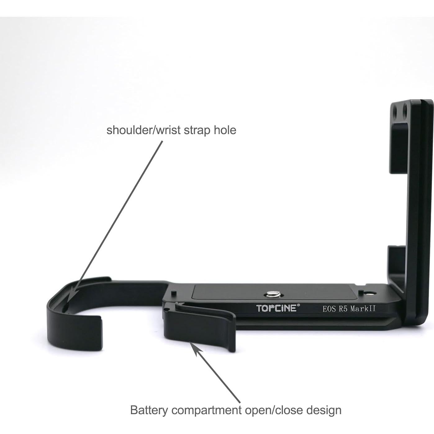 Placa L R5II Topcine para Canon EOS R5 Mark II Arca-Swiss