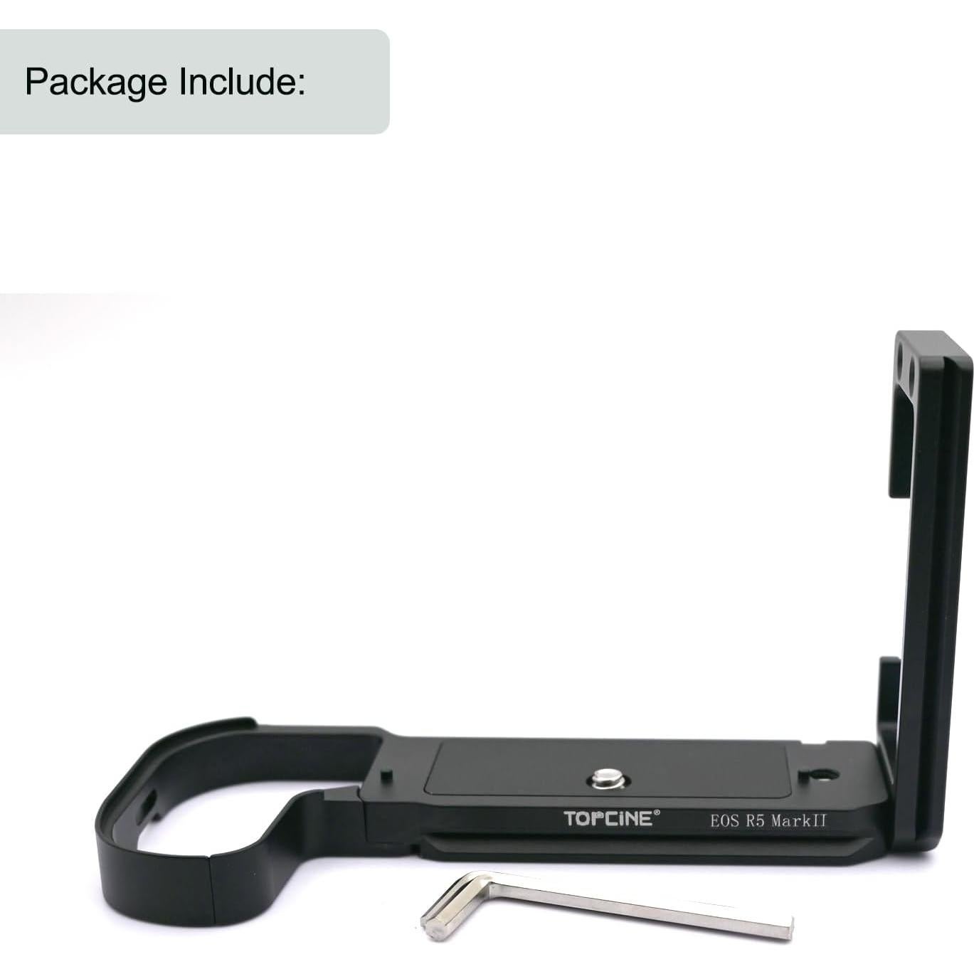 Placa L R5II Topcine para Canon EOS R5 Mark II Arca-Swiss