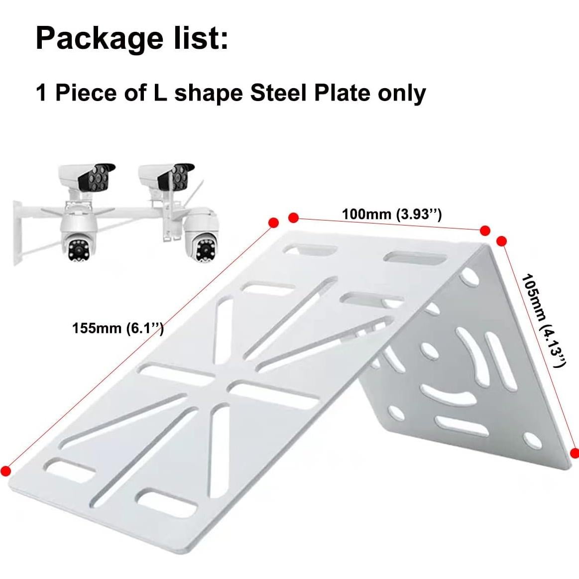 Soporte de Pared para Cámara de Seguridad CTXSumTec Adaptador en L