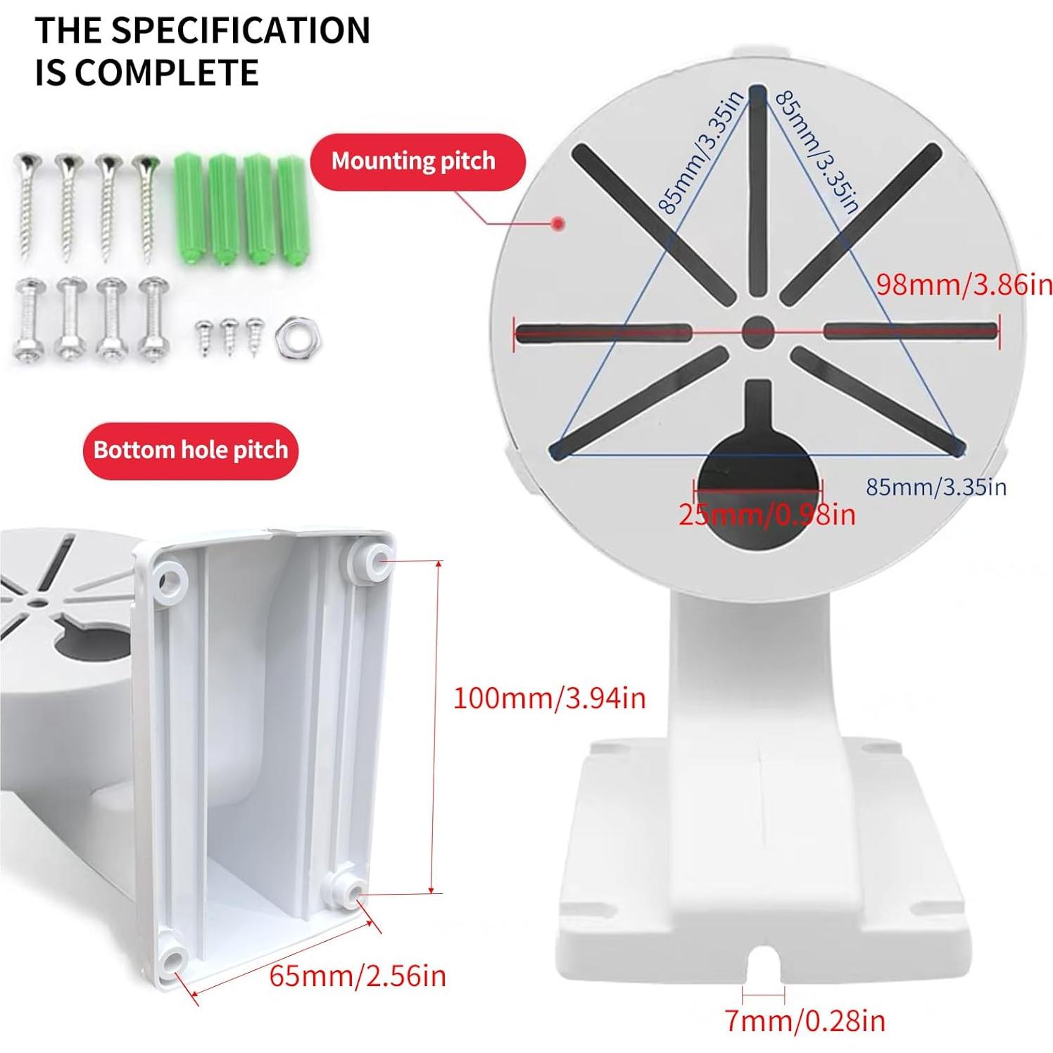 Soporte de Pared en L para Cámara de Seguridad DaHua Hikvision