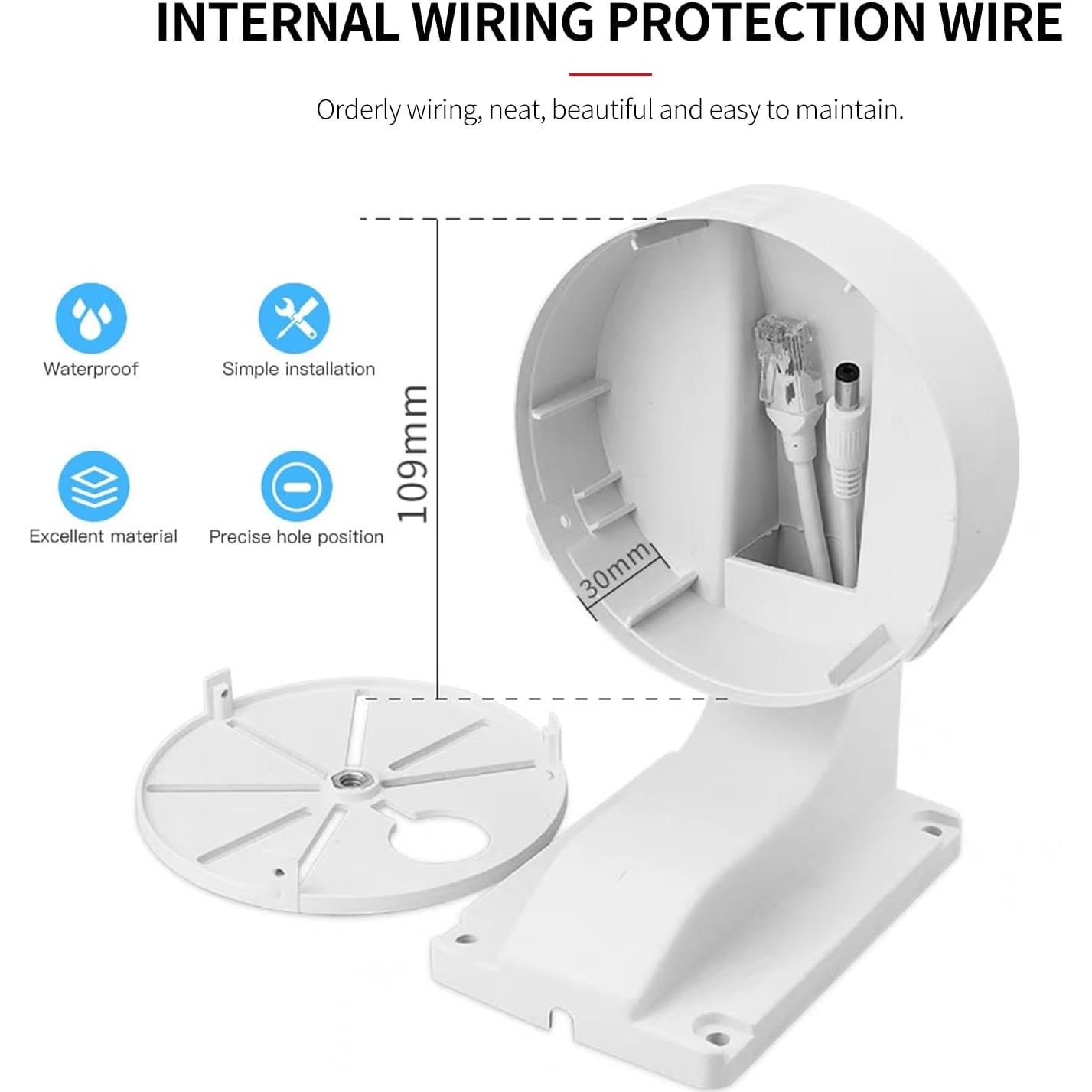 Soporte de Pared en L para Cámara de Seguridad DaHua Hikvision
