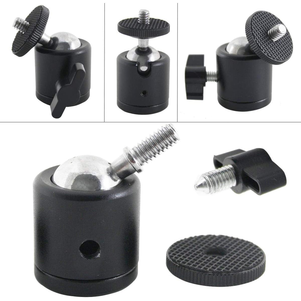 Soporte de cámara en L EXMAX con mini trípode y cabezal 360°