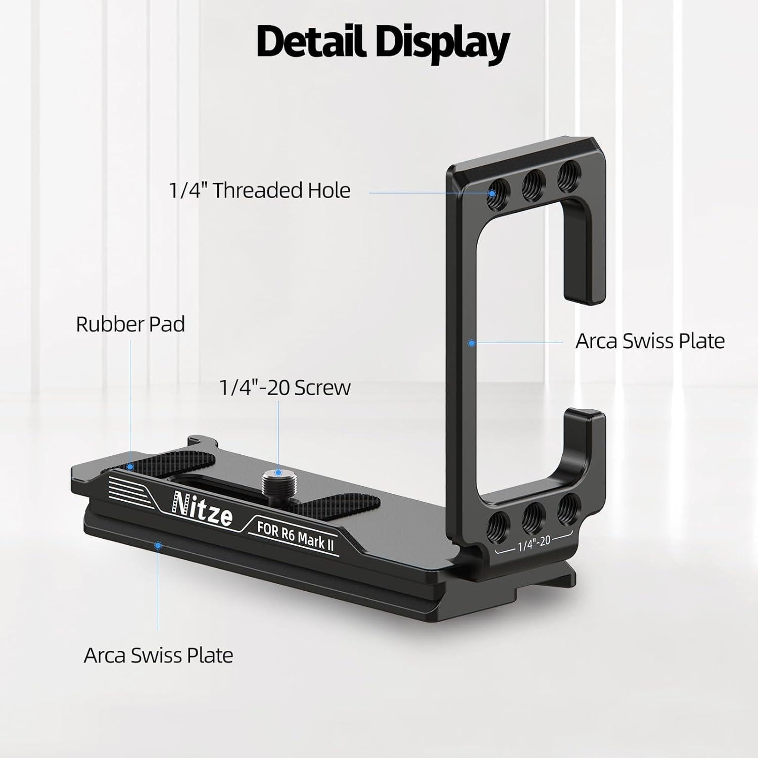 Soporte en L Nitze T-C05A para Canon R6 Mark II/R6/R5C/R5