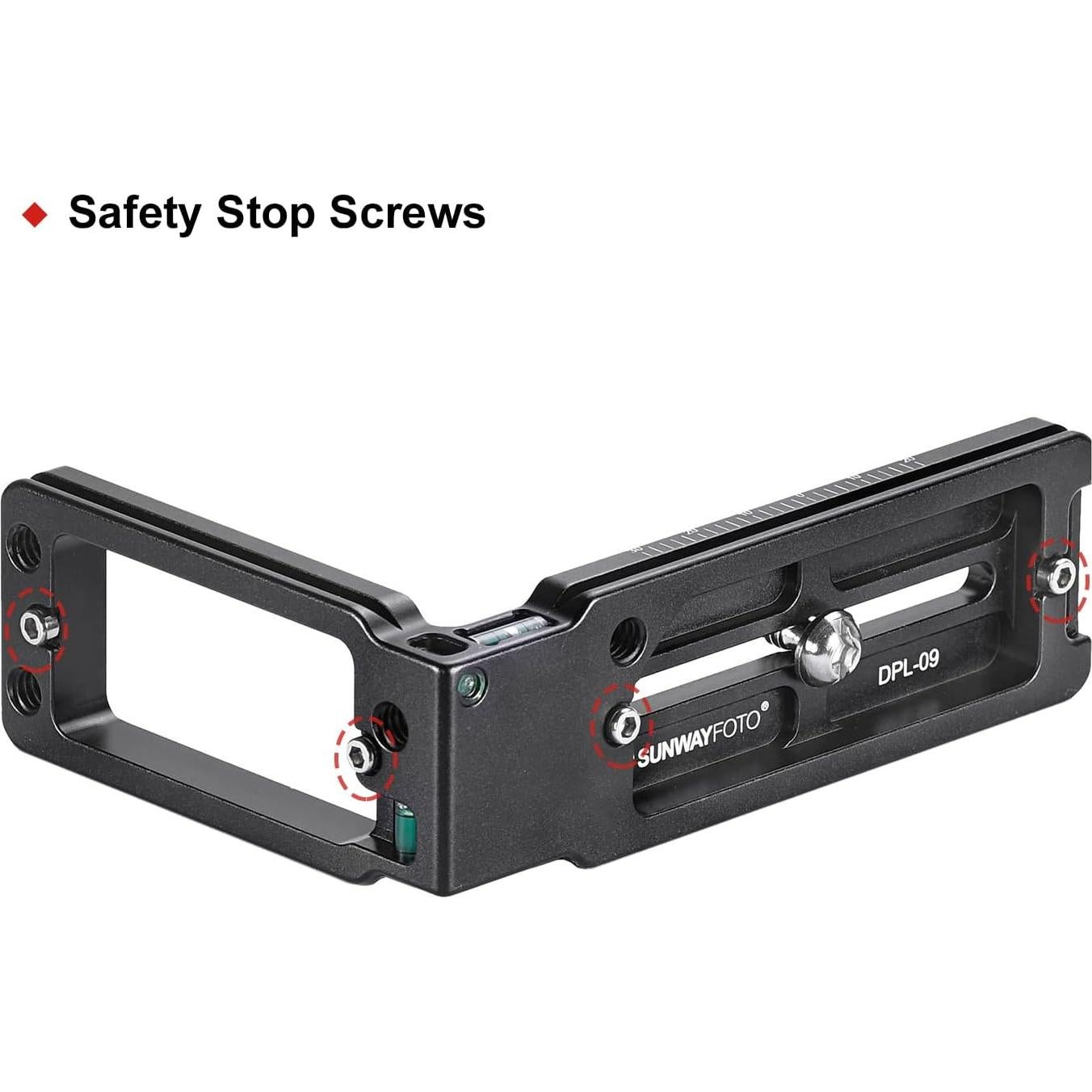 Soporte en L DPL-09 para trípode DSLR - Aluminio Antideslizante