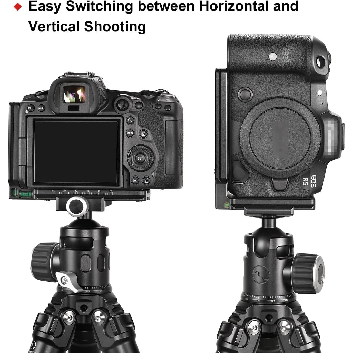 Soporte en L DPL-09 para trípode DSLR - Aluminio Antideslizante