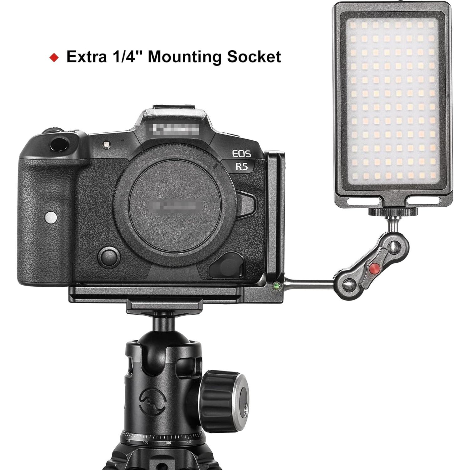 Soporte en L DPL-09 para trípode DSLR - Aluminio Antideslizante