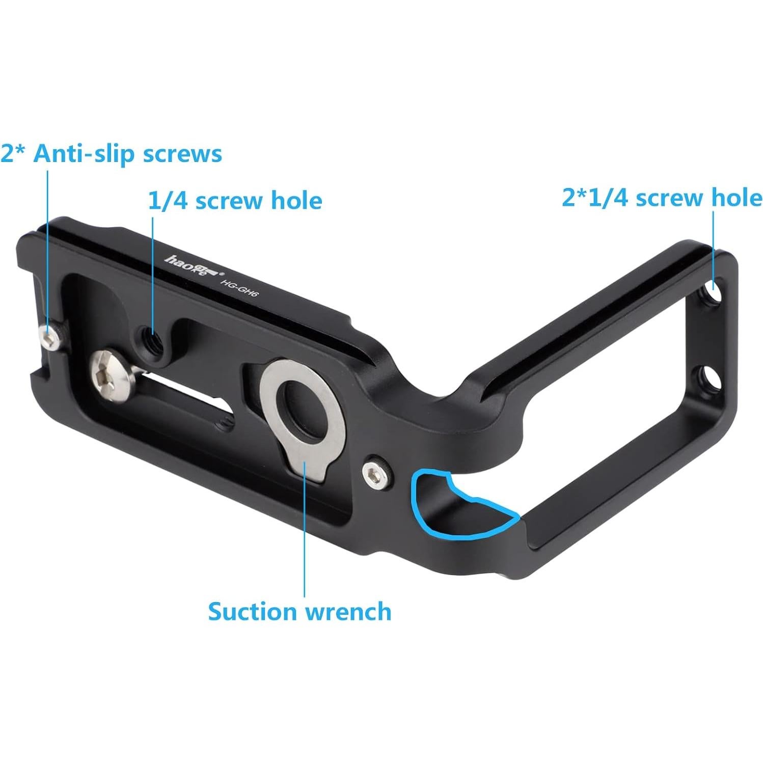 Soporte en L Haoge HG-GH6 para cámara Panasonic Lumix GH6