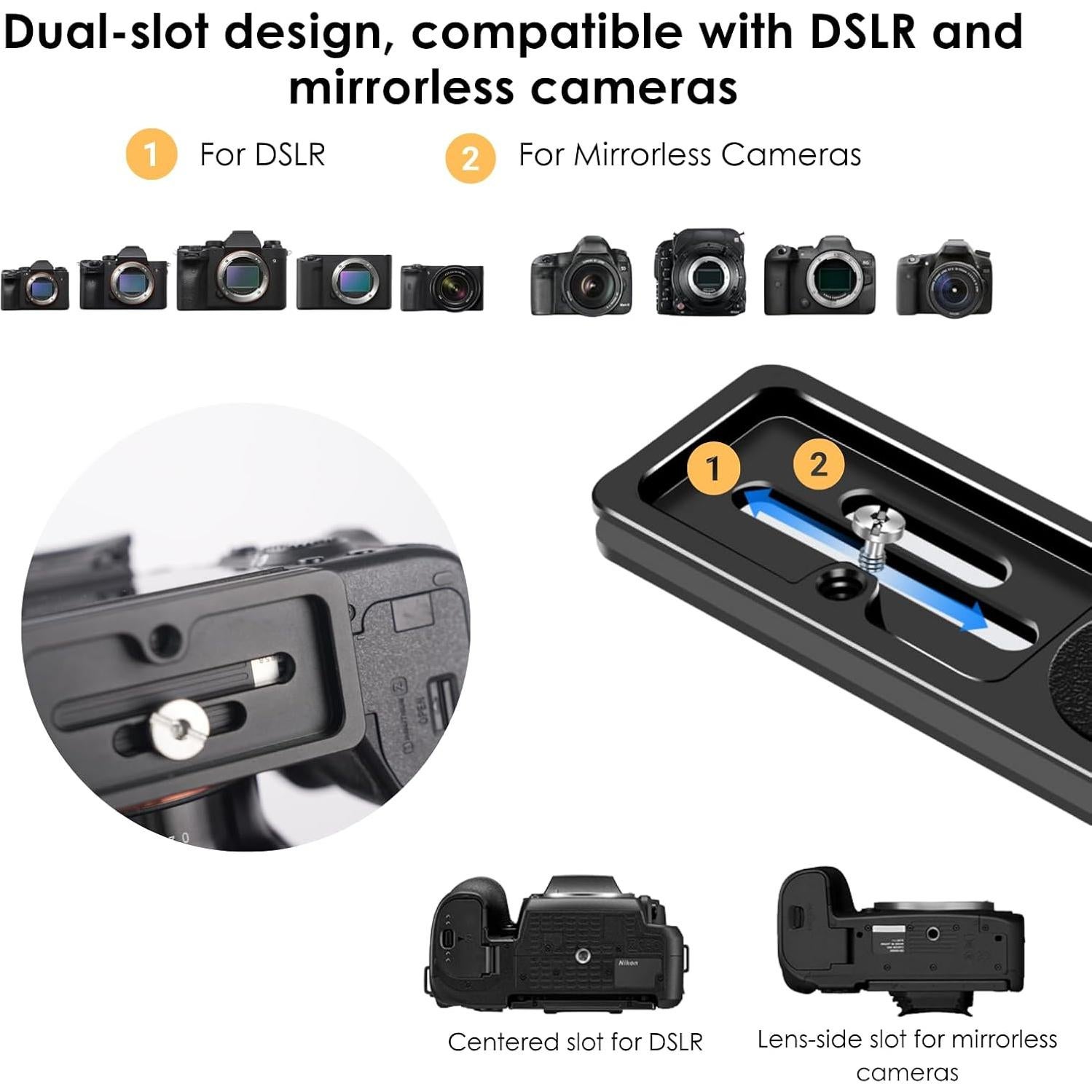 Soporte en L para Cámara DSLR/Mirrorless SHOOTPRO con Placa Rápida