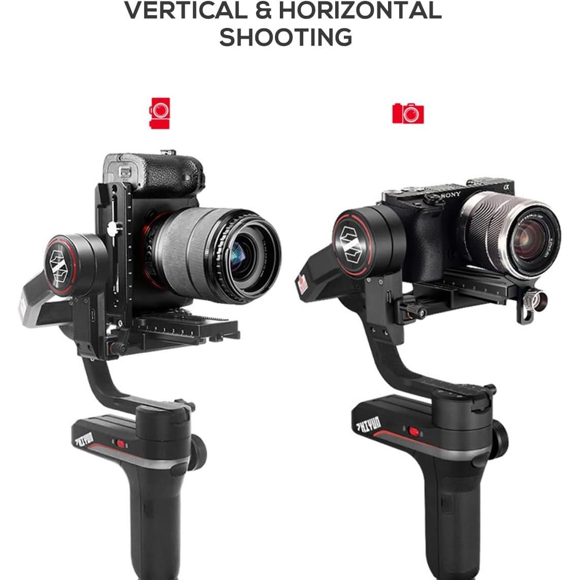 Placa de Liberación Rápida en L Aluminio EaxanPic para Zhiyun Weebill-S