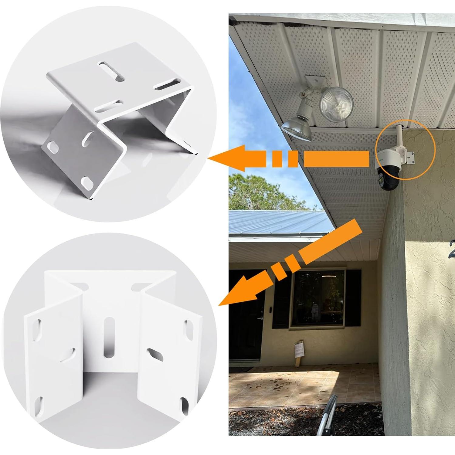 Soporte de Cámara de Seguridad GZQIUYI para Esquinas Exteriores