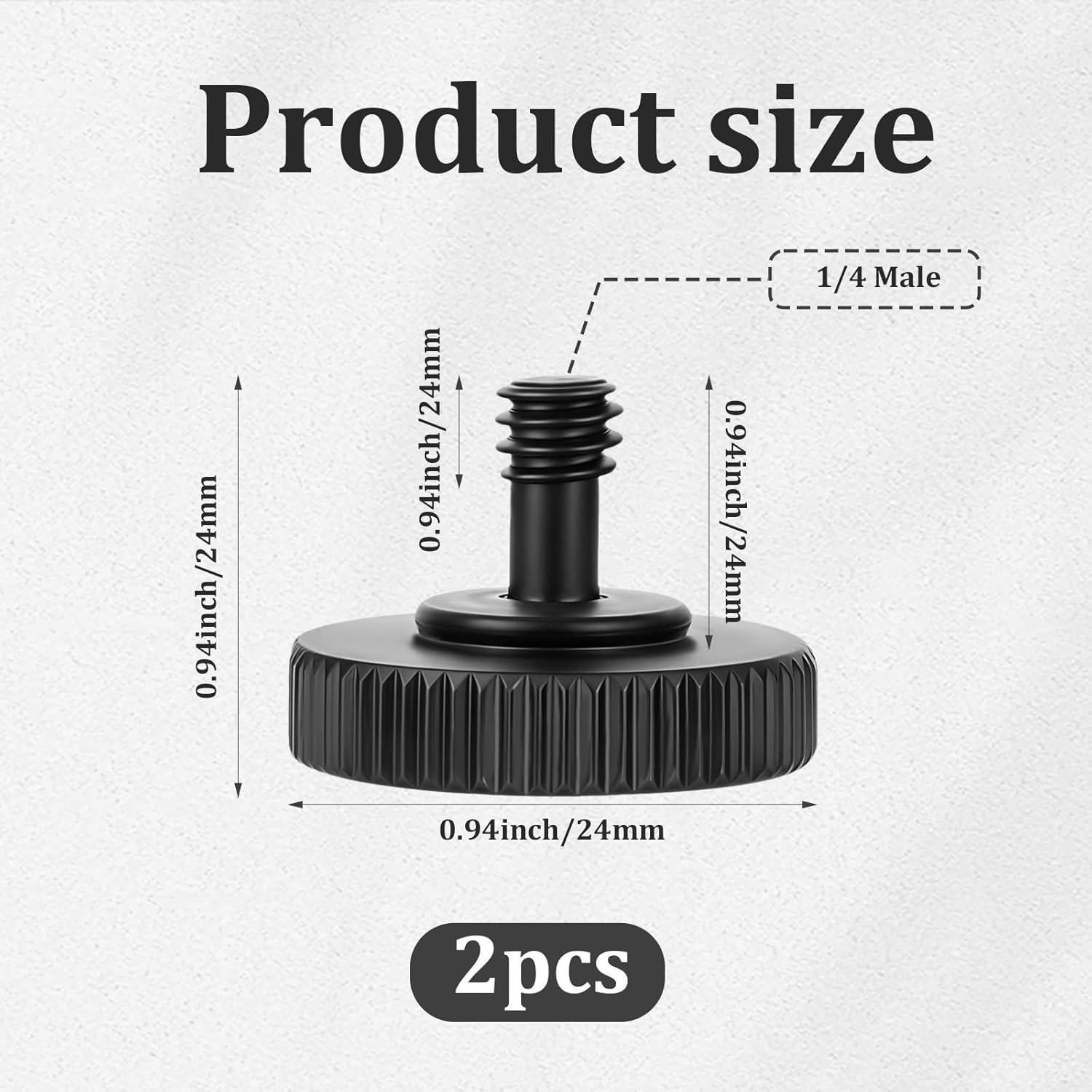 Adaptador de liberación rápida Sliverdew 1/4" con almohadillas de goma