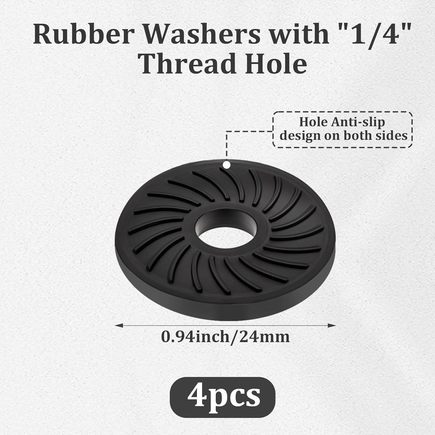 Adaptador de liberación rápida Sliverdew 1/4" con almohadillas de goma