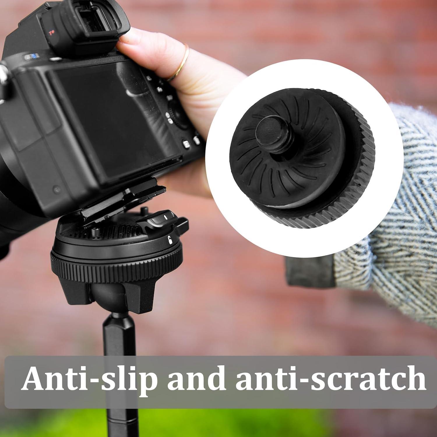 Adaptador de liberación rápida Sliverdew 1/4" con almohadillas de goma