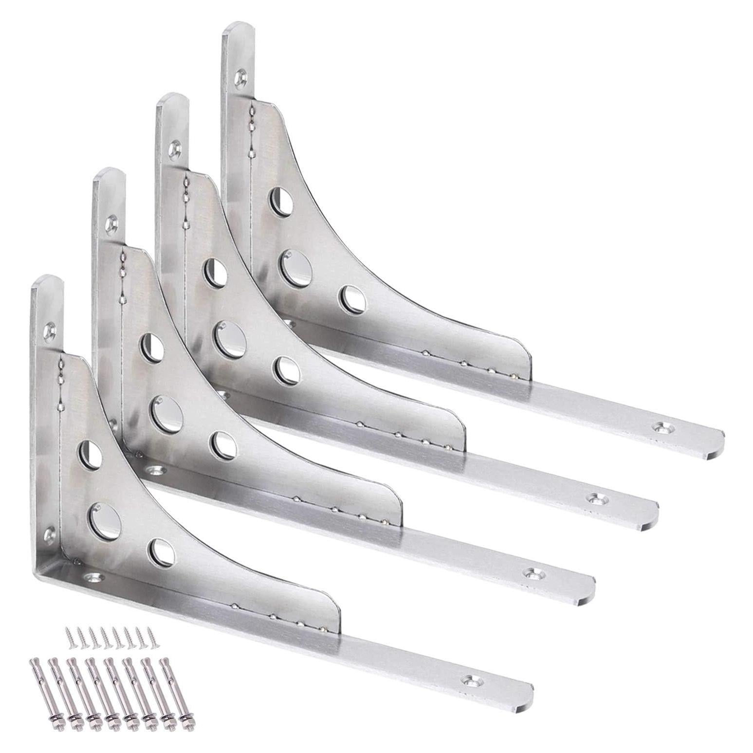 Soporte de Estante Flotante CBTONE 10" Acero Inoxidable 4 Pcs